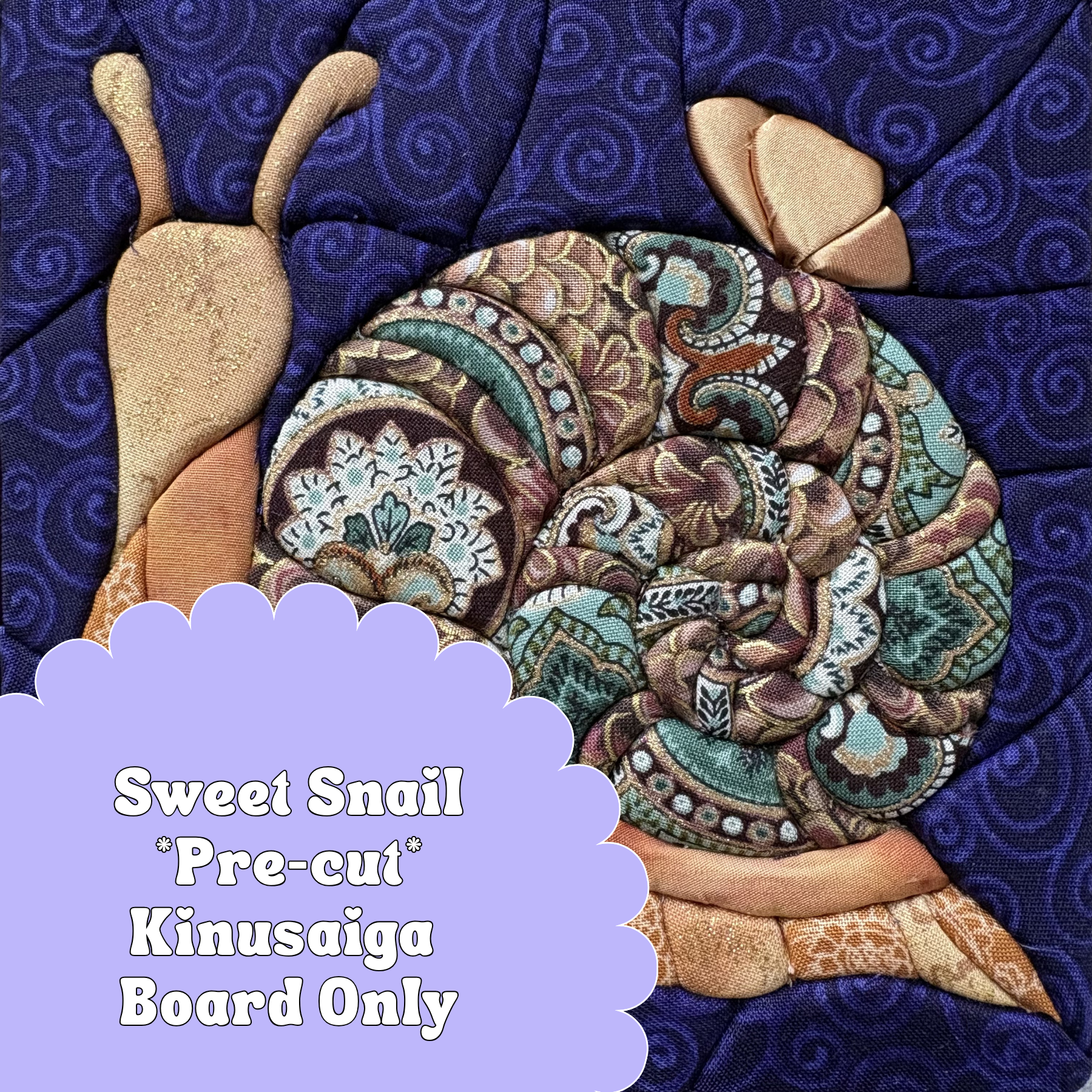 Pre-cut Kinusaiga Design Board Only - Sweet Snail