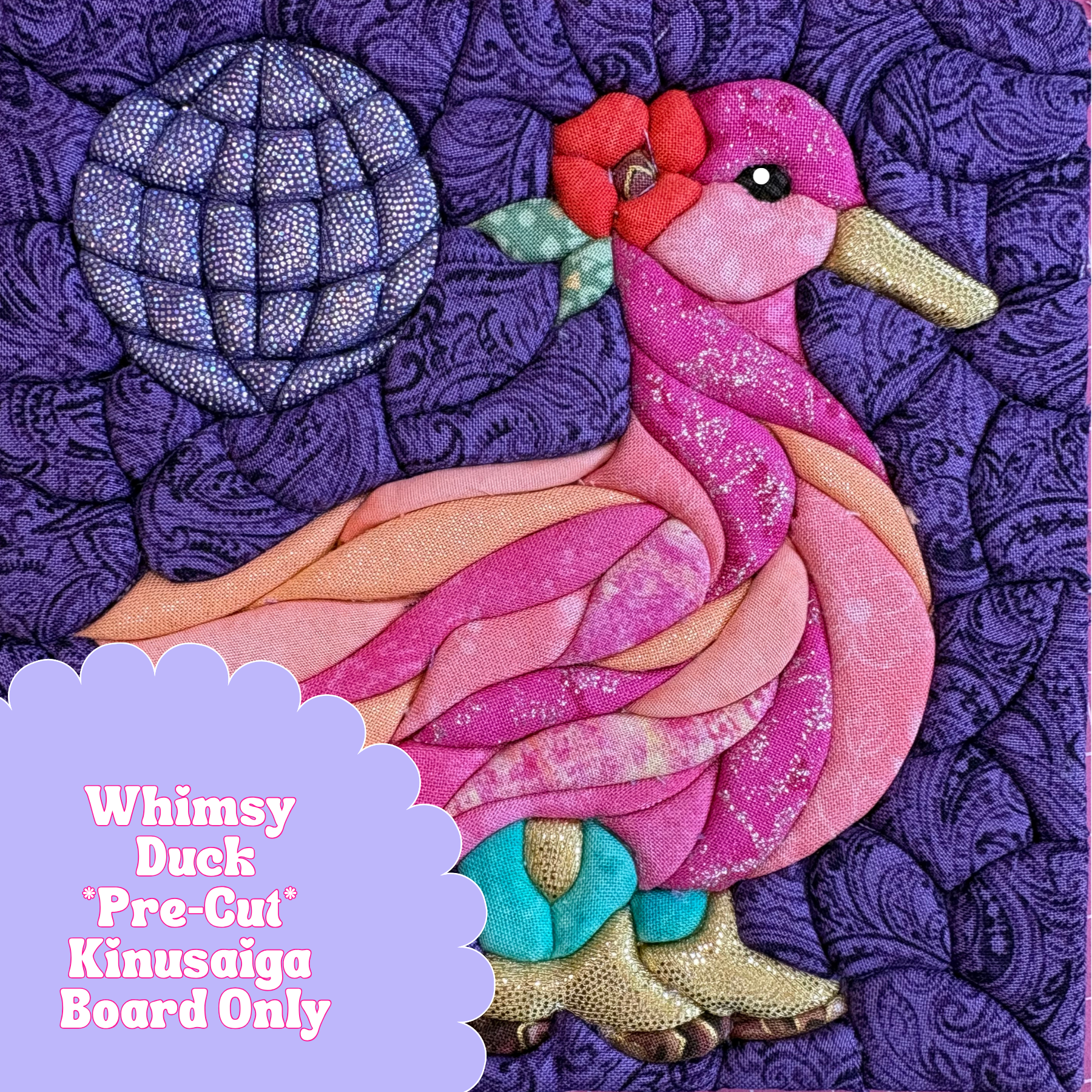 Pre-cut Kinusaiga Design Board Only - Whimsy Duck