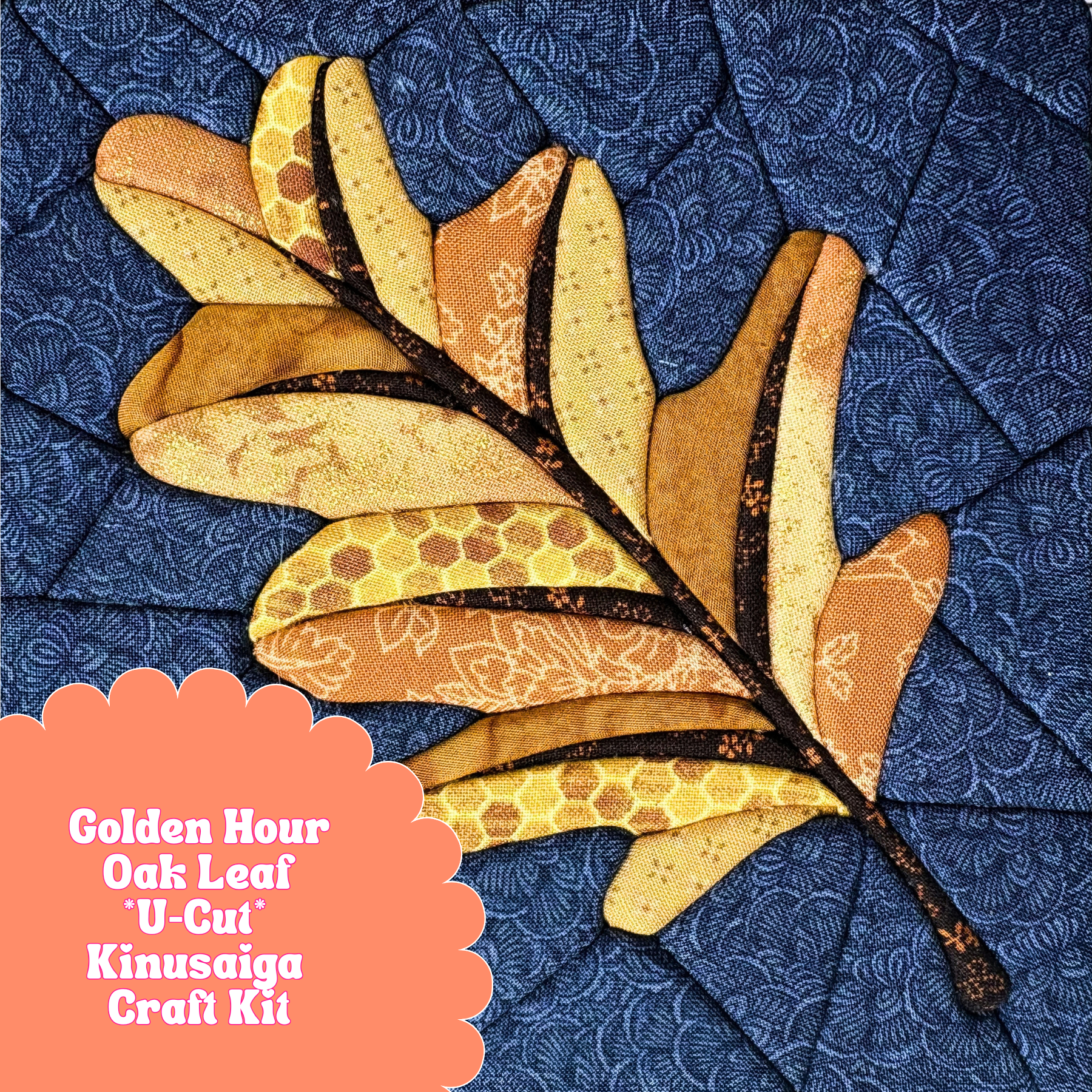 U-Cut - Kinusaiga Craft Kit - Golden Hour Oak Leaf