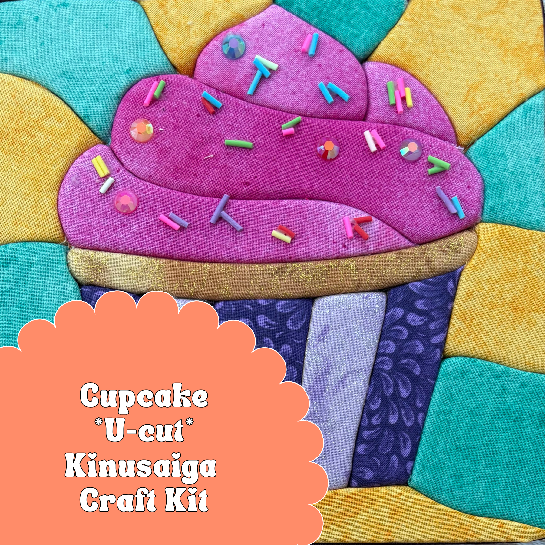 U-Cut Kinusaiga Craft Kit - Sprinkles and Sparkles Cupcake