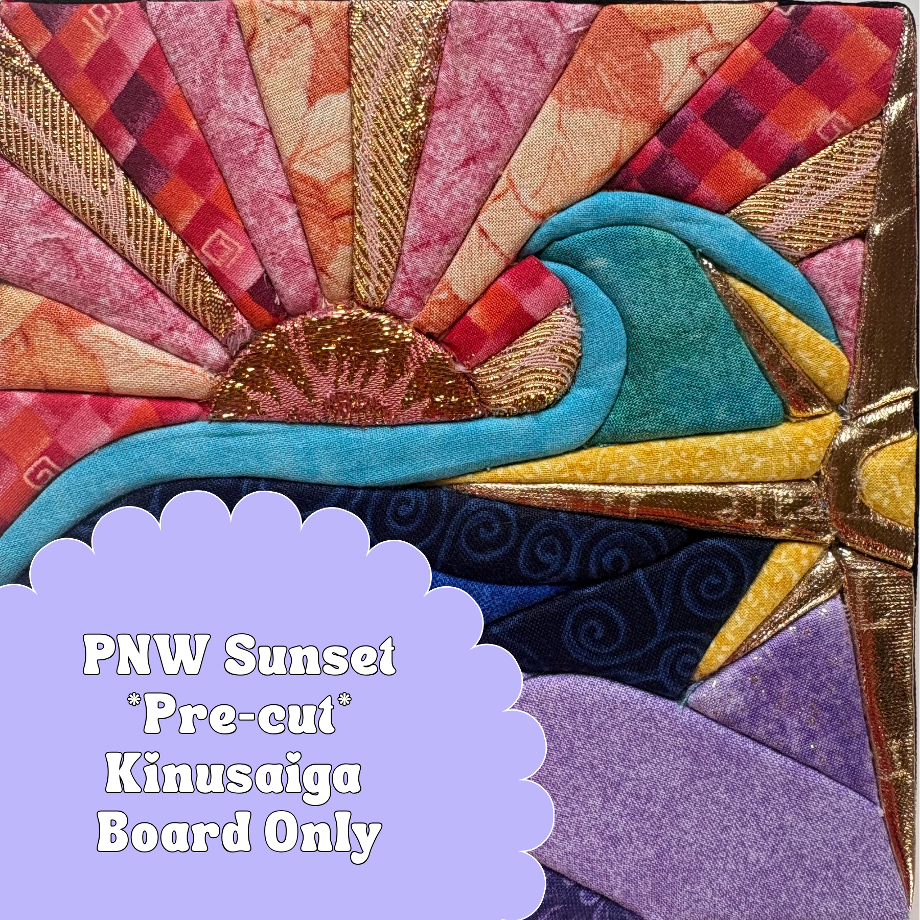 Pre-cut Kinusaiga Design Board Only - Pacific Northwest Sunset