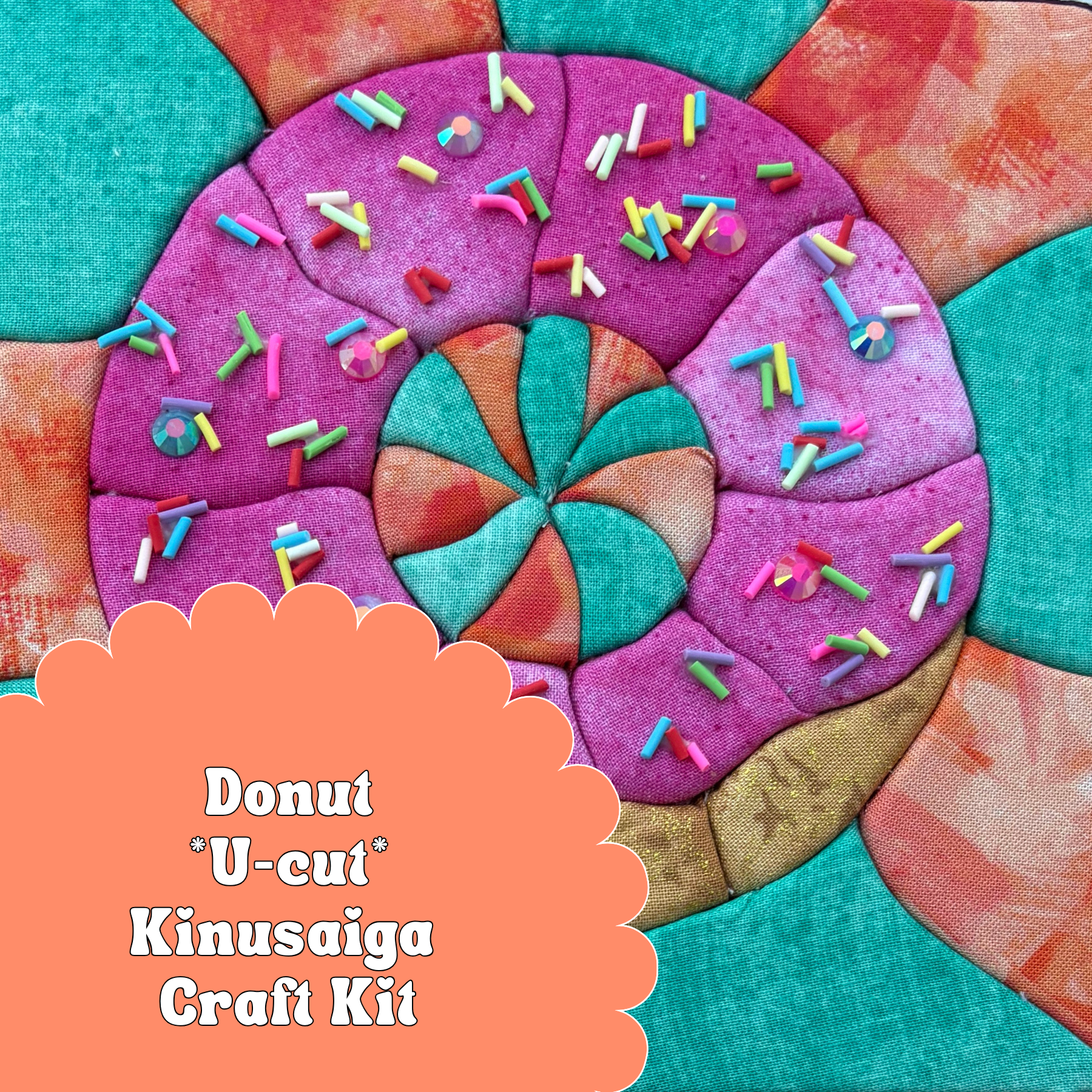 U-Cut Kinusaiga Craft Kit - Sprinkles and Sparkles Donut