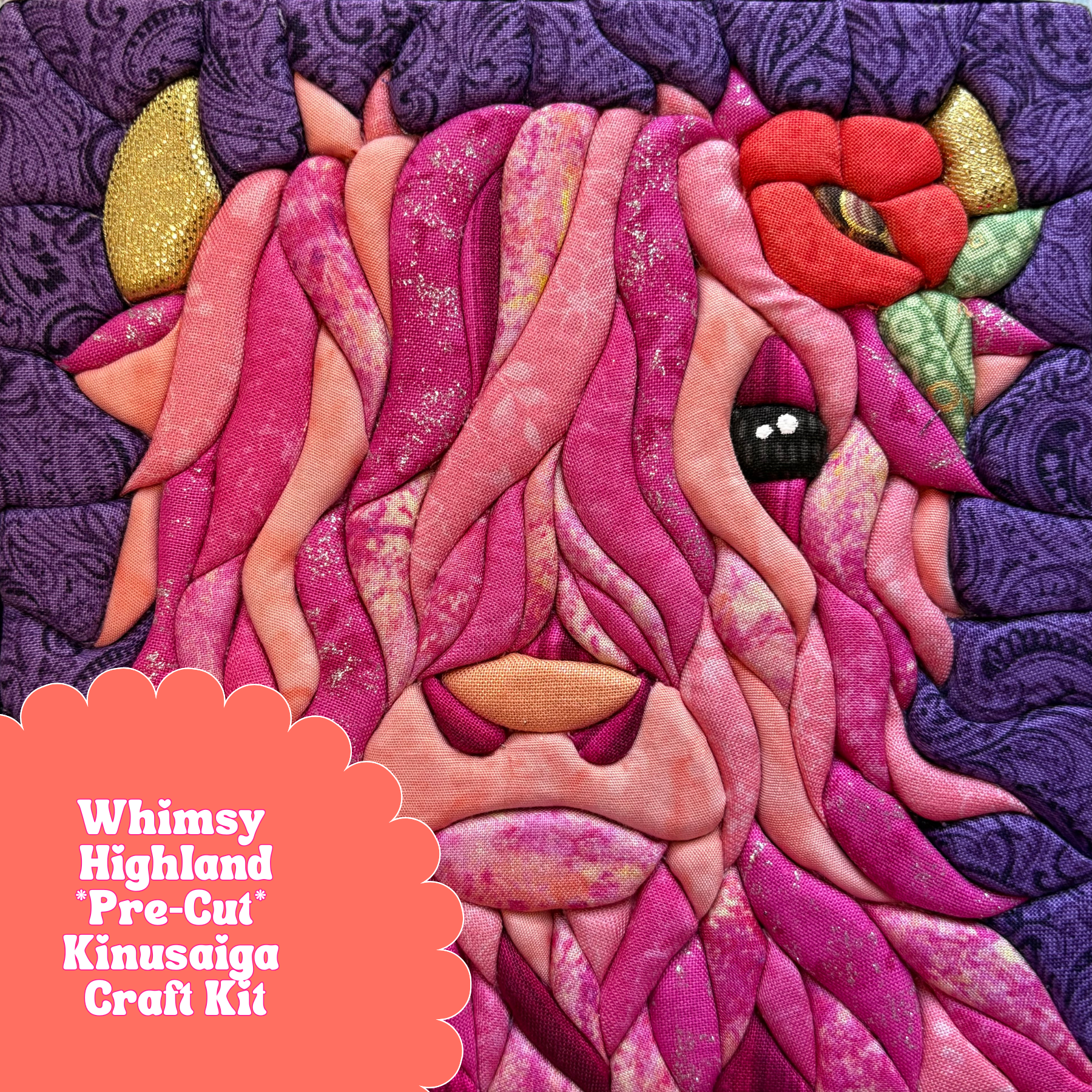 Pre-cut Kinusaiga Craft Kit - Whimsy Highland