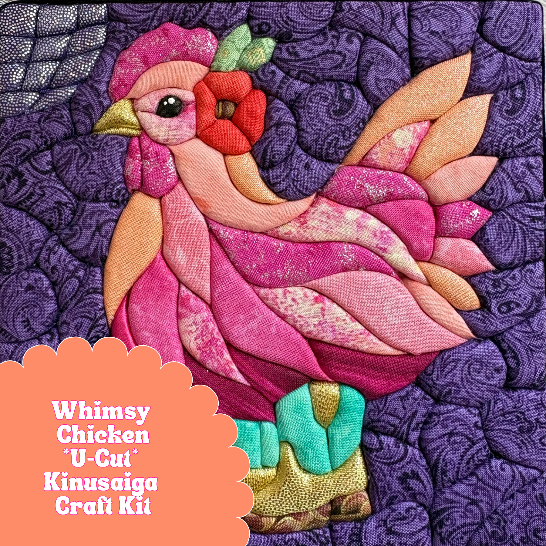 U-Cut Kinusaiga Craft Kit - Whimsy Chicken