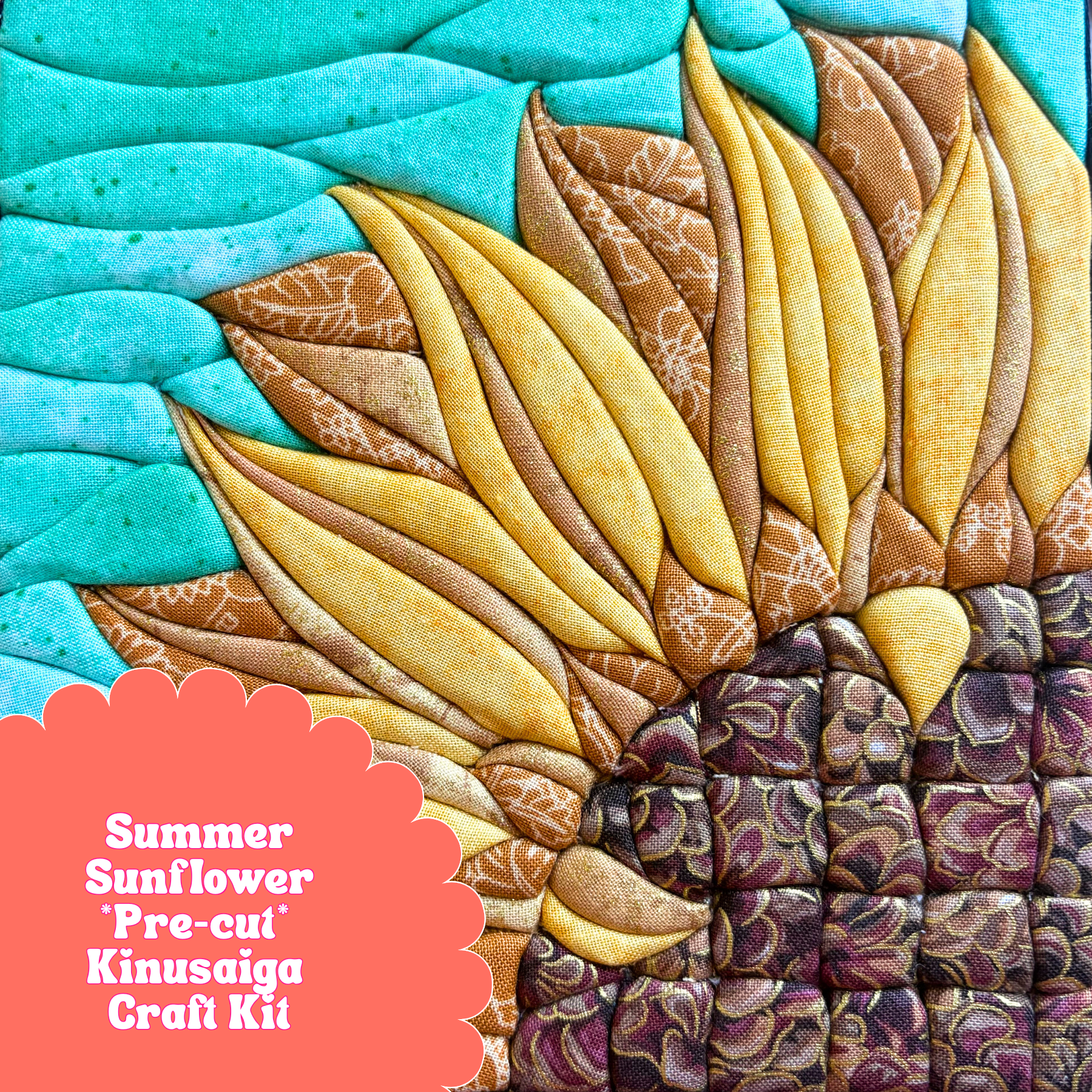 Pre-cut Kinusaiga Craft Kit- Summer Sunflower