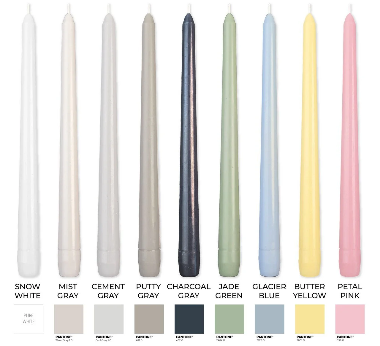 LimberLife Taper Candle colors