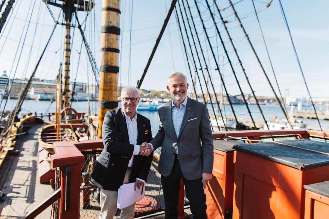 The East Indiaman will become part of a public experience center at Masthuggskajen.