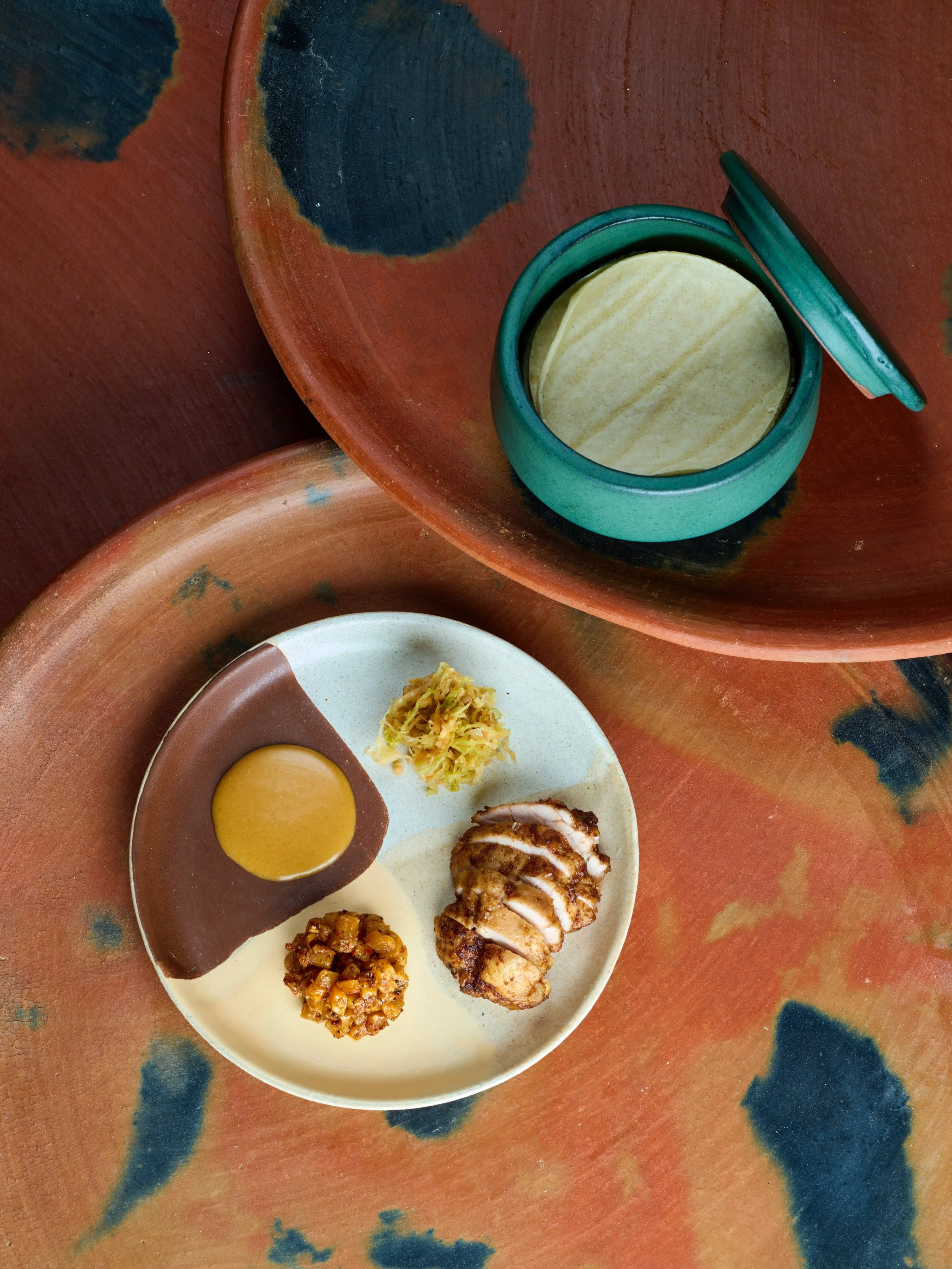 Feliz Cinco de Mayo!

For just tonight, we are bringing back an old dish from our opening- crispy golden Veal Sweetbreads and pineapple salsa with fresh Tortillas.