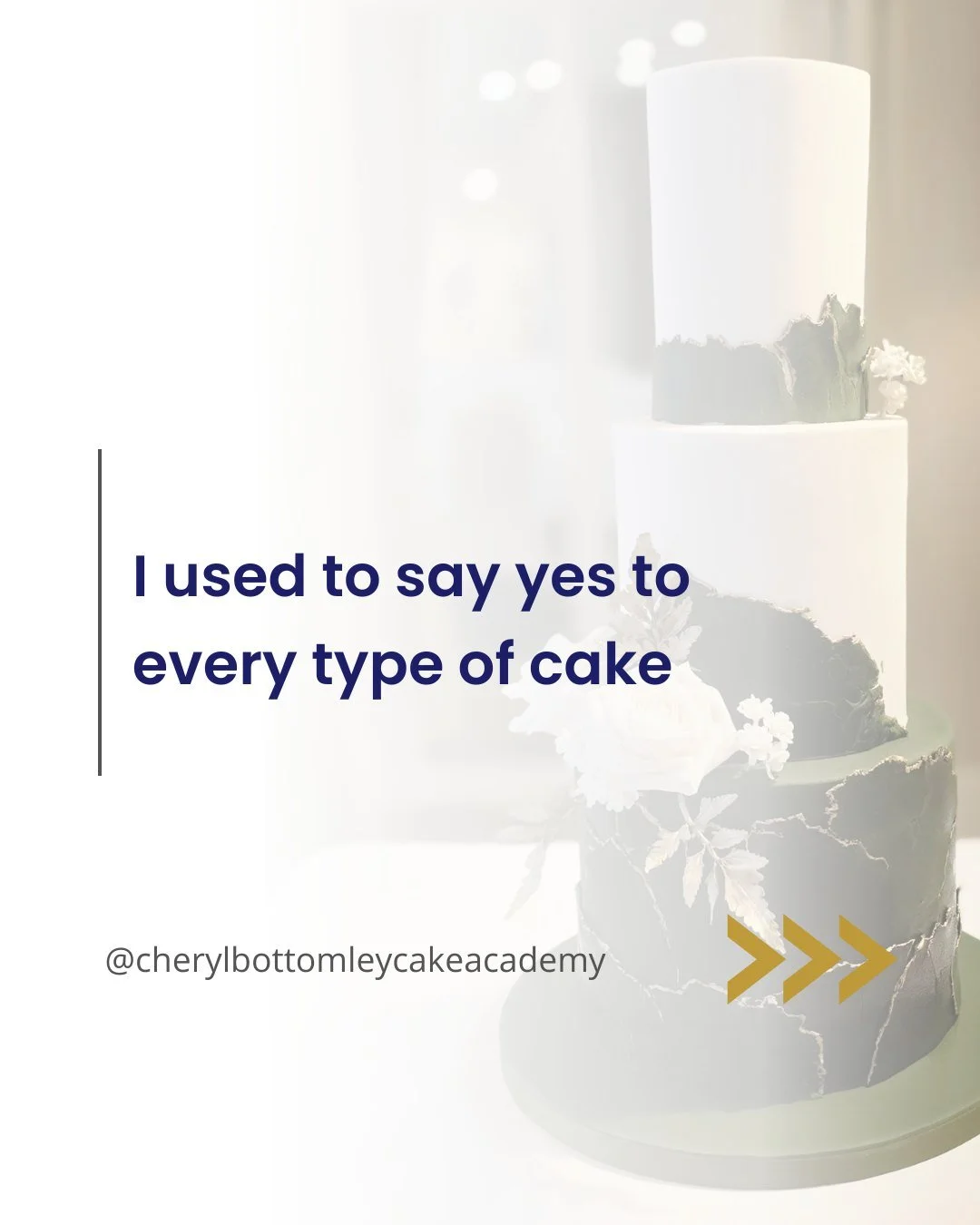 I thought saying yes to every cake would grow my business.

But what happened was basically a mess. I ended up with lots of different things to make, which meant a messy week chopping and changing tasks alllll the time. 

When I streamlined to making