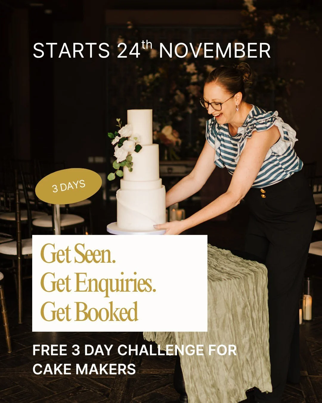 Tomorrow we start!!!

For four days, I&rsquo;ll help you plan your 2026 bookings, build your visibility strategy, and create a system to turn enquiries into bookings.

If you&rsquo;ve been feeling stuck, uncertain, or overwhelmed, this is where it sh