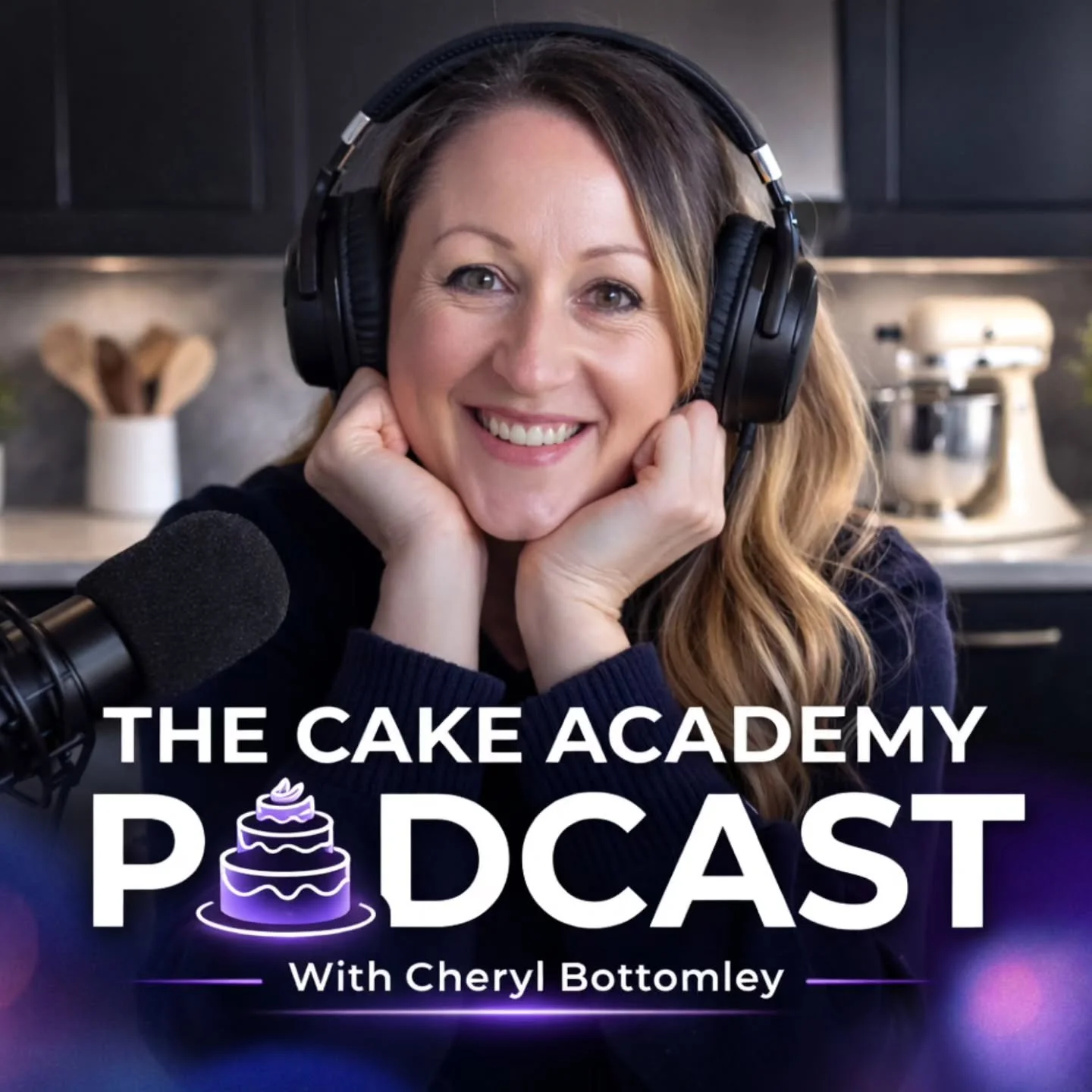 Well it looks like this is the winner for the Podcast Cover for The Cake Academy Podcast. 

Lots of comments on facey book woth suggestions for changes so this is what we've decided to go with... 

ITS OFFICIAL COVER. 

Thank you to everyone's input 