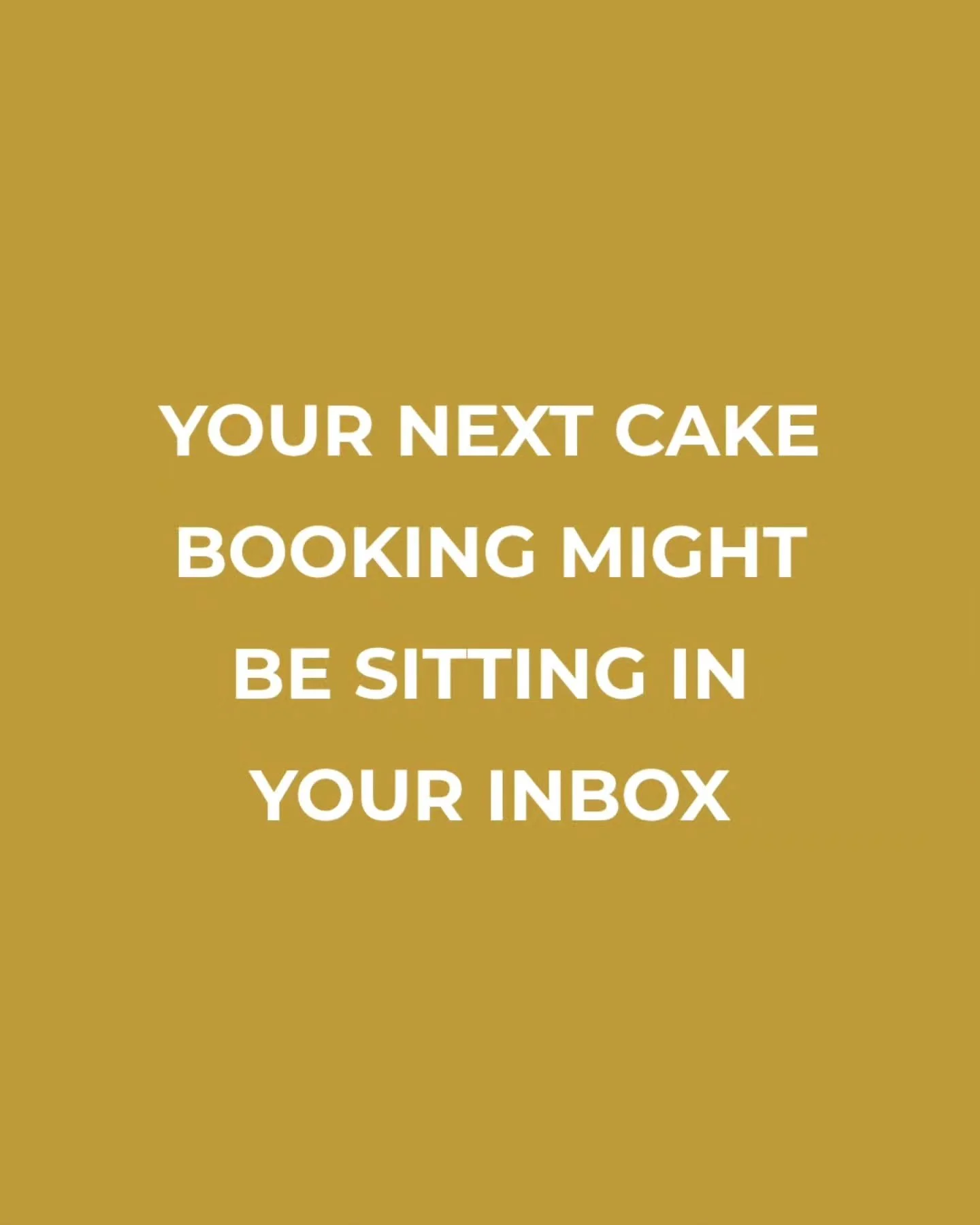 Your next cake booking might already be sitting in your inbox!! 🤪

But an enquiry isn't a booking.

What happens after someone enquires matters just as much as getting them there in the first place.

How quickly do you reply?

What does that first r