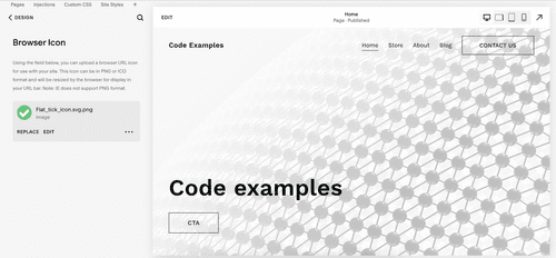 How to change your browser icon on Squarespace — by Crawford