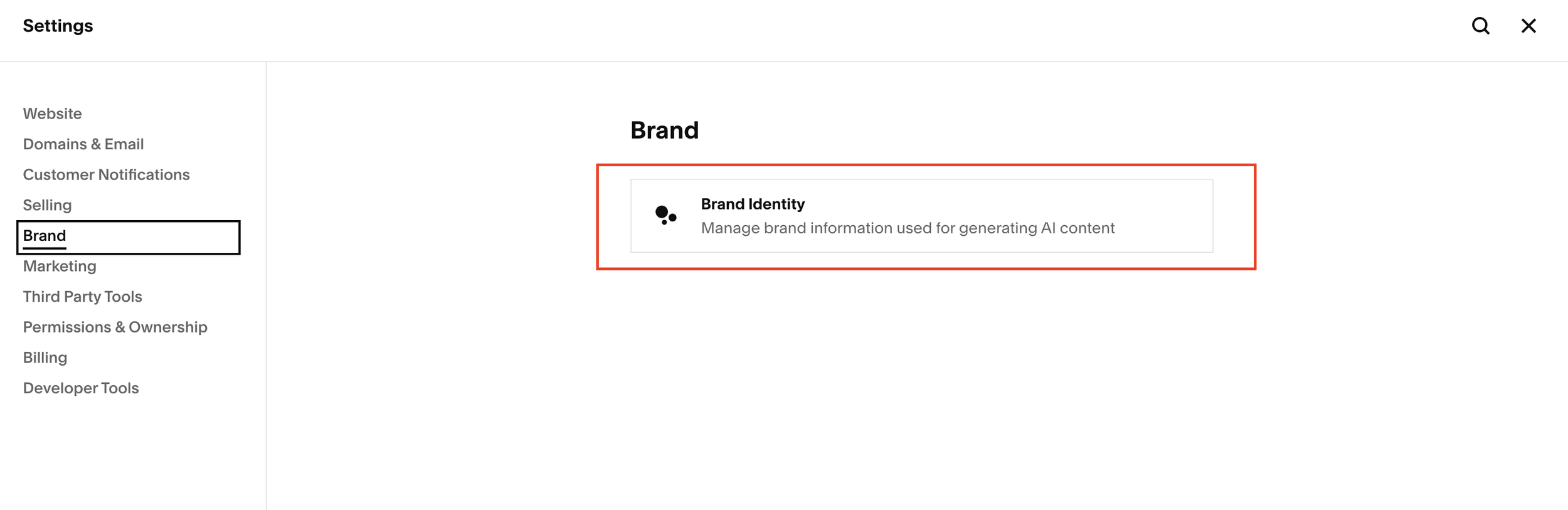 Squarespace Brand Identity Tool