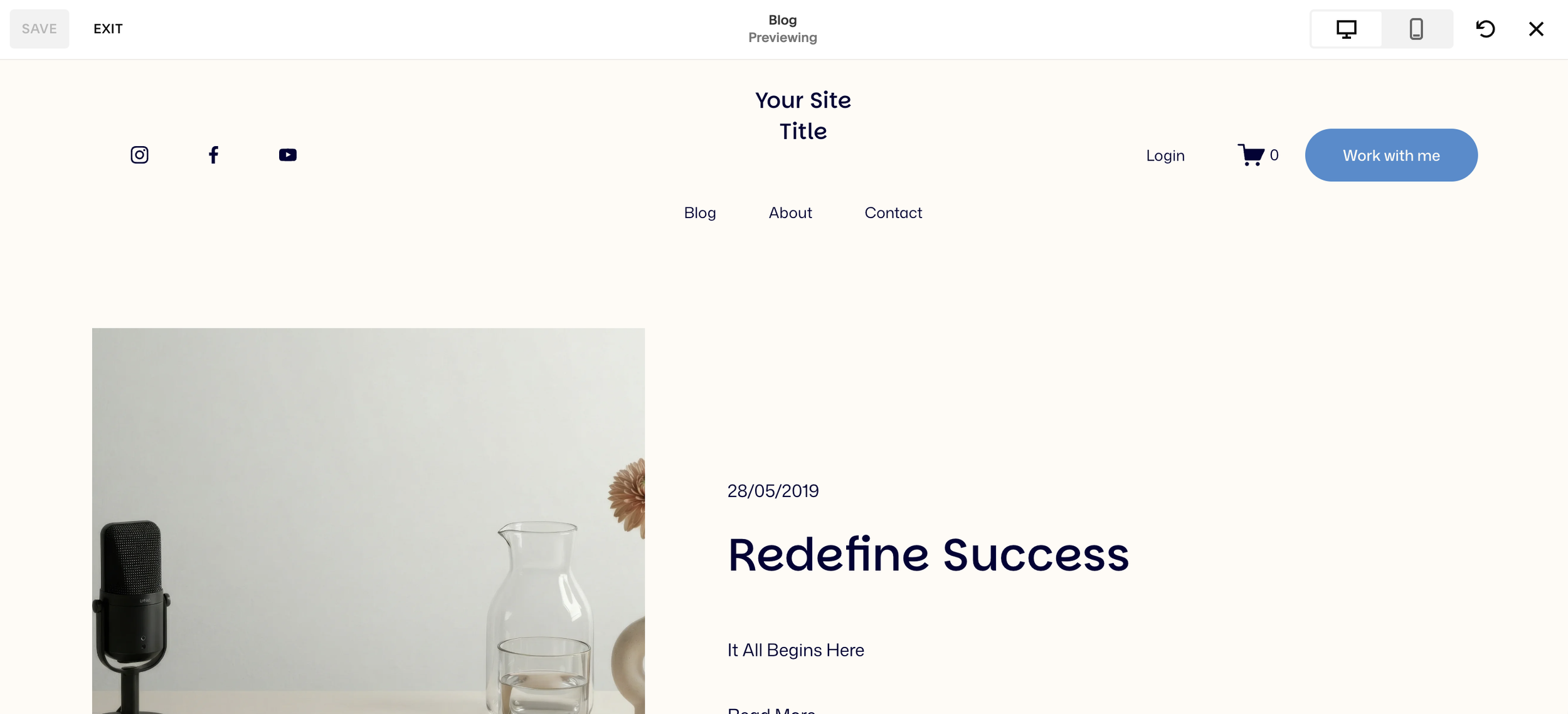 Squarespace Preview Mode