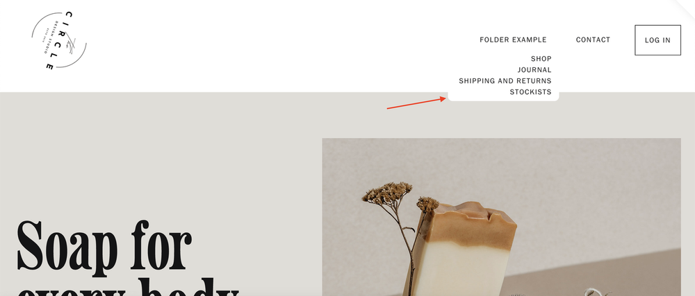 Squarespace Tutorial: Rounded Corners Folder Navigation — by Crawford