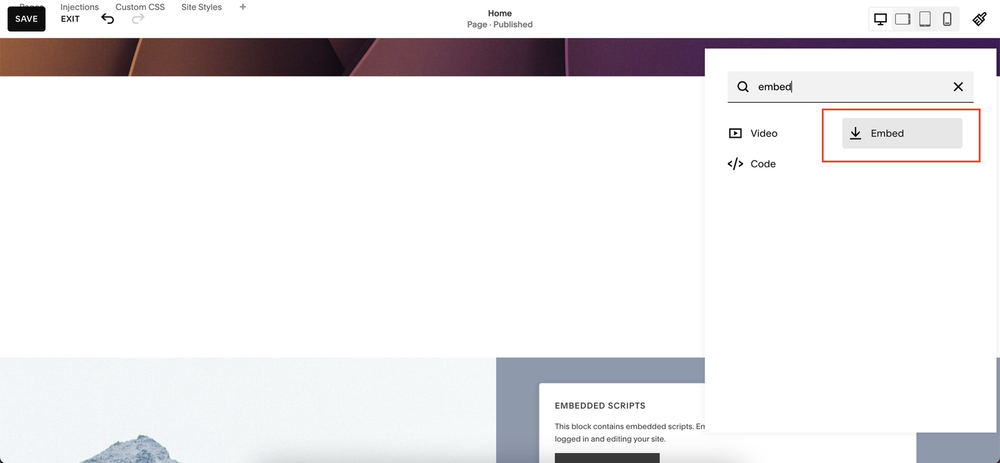 Embed Calendly into a Squarespace website by Crawford