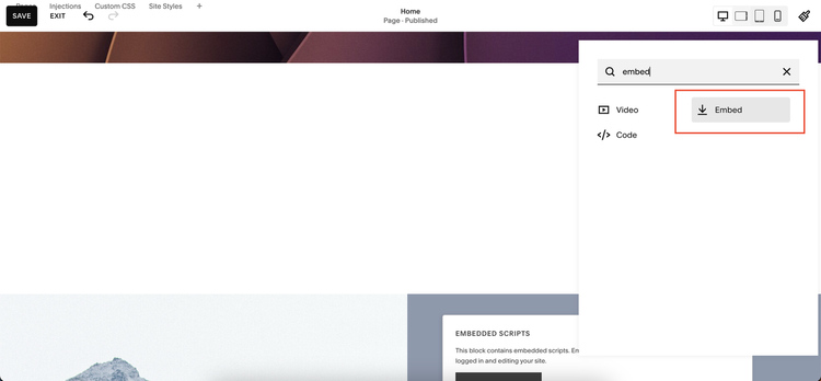 Embed Calendly into a Squarespace website by Crawford