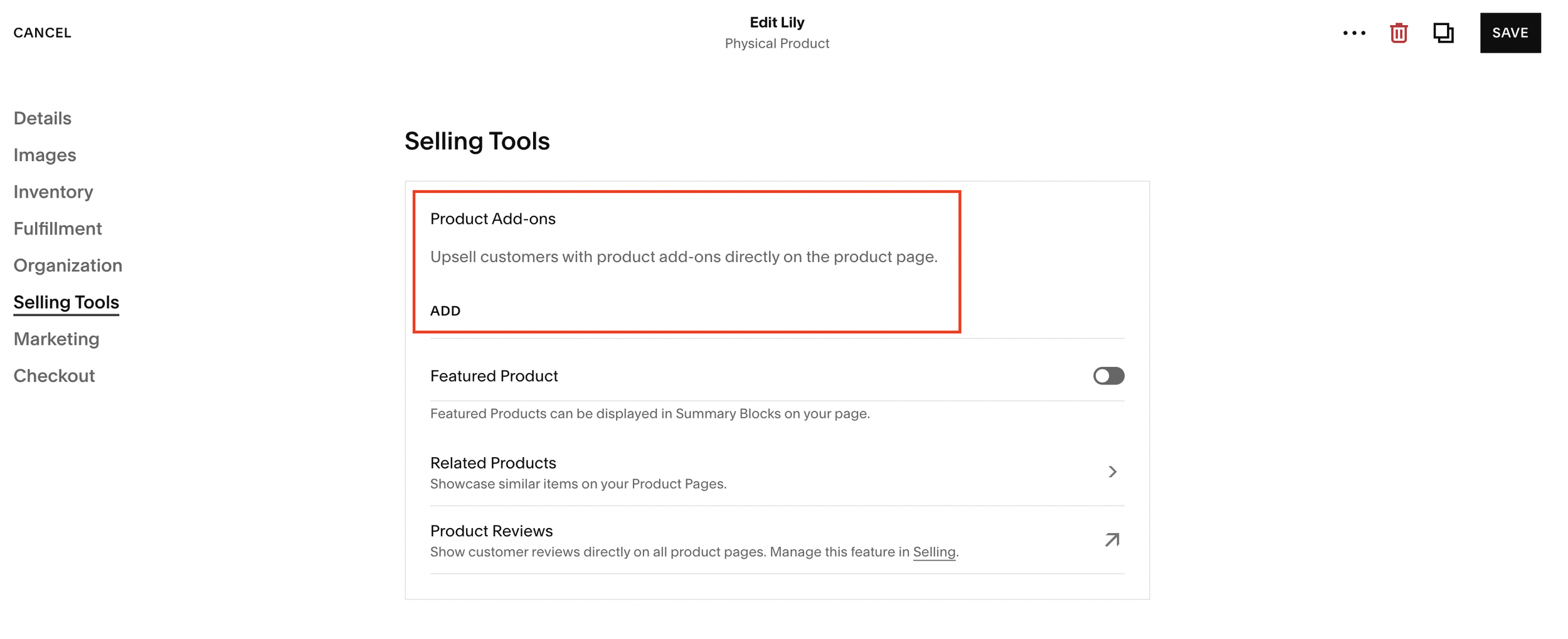 How to Enable Product Add-Ons on Squarespace — by Crawford