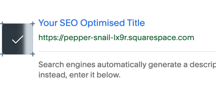 optimized site with squarespace
