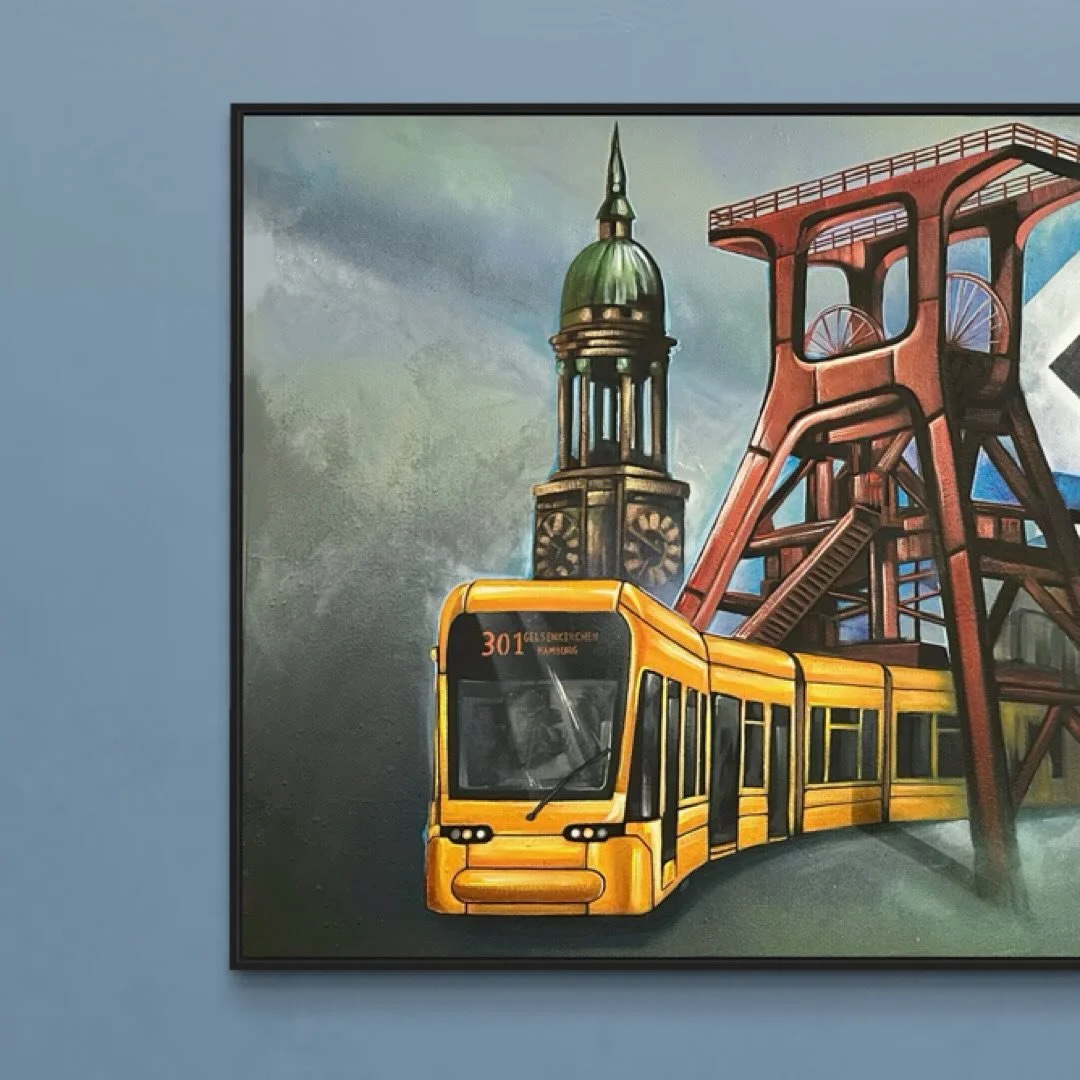 Was eine Mega Idee f&uuml;r ein Hochzeitstagsgeschenk 💍ein komplett individuell gestaltetes Kunstwerk, welches Heimatorte, Erinnerungen und eine gemeinsame Geschichte auf einer 2x1m Leinwand verbindet. 

Bist du zuf&auml;lligerweise auf der Suche na