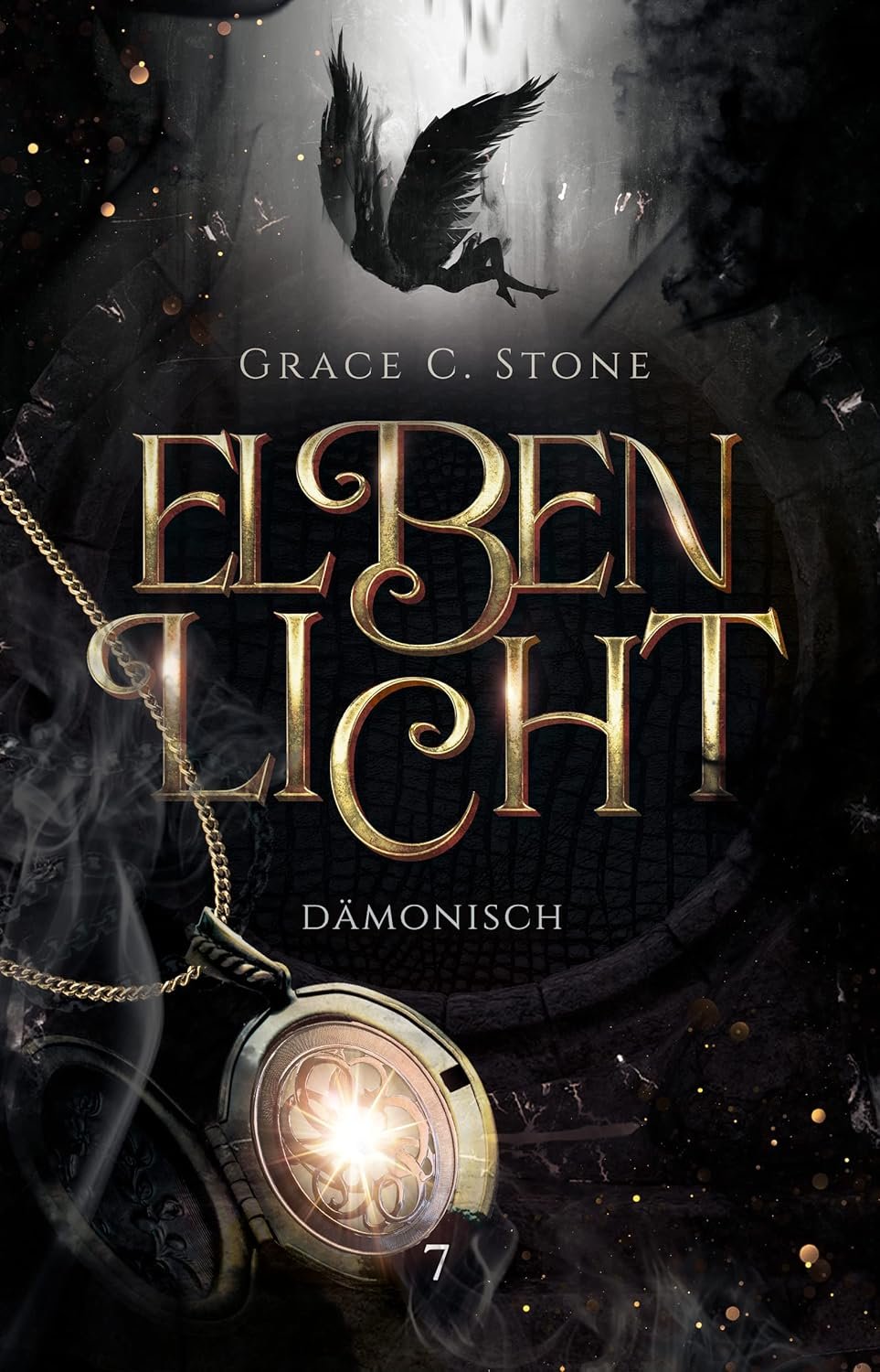 Hörbuchcover von Elbenlicht – gesprochen von Janna Ambrosy, Fantasy-Hörbuch von Grace C. Stone erschienen bei Lausch