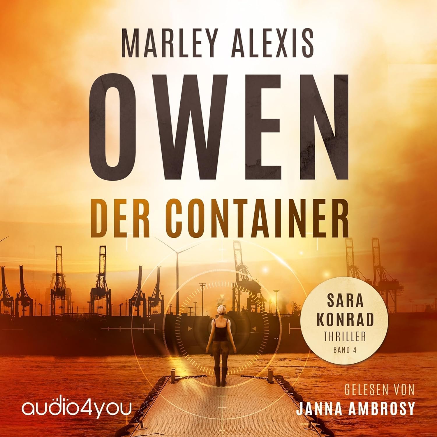 Hörbuchcover von Der Container – gesprochen von Janna Ambrosy, Thriller-Hörbuch von Marley Alexis Owen erschienen bei Audio4You