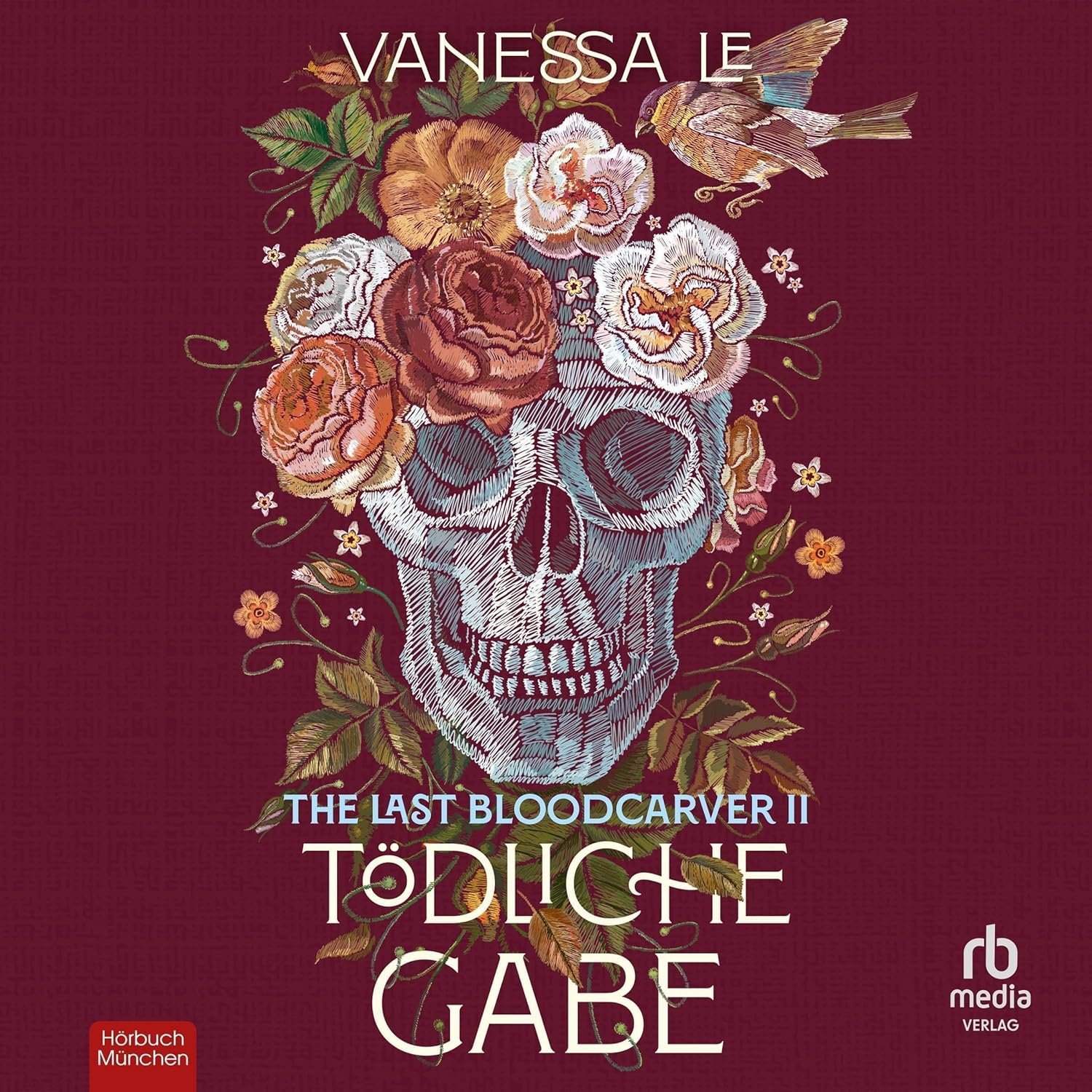 Hörbuchcover von The last Bloodcarver: Tödliche Gabe – gesprochen von Janna Ambrosy, Fantasy-Hörbuch von Vanessa Le erschienen bei Hörbuch München