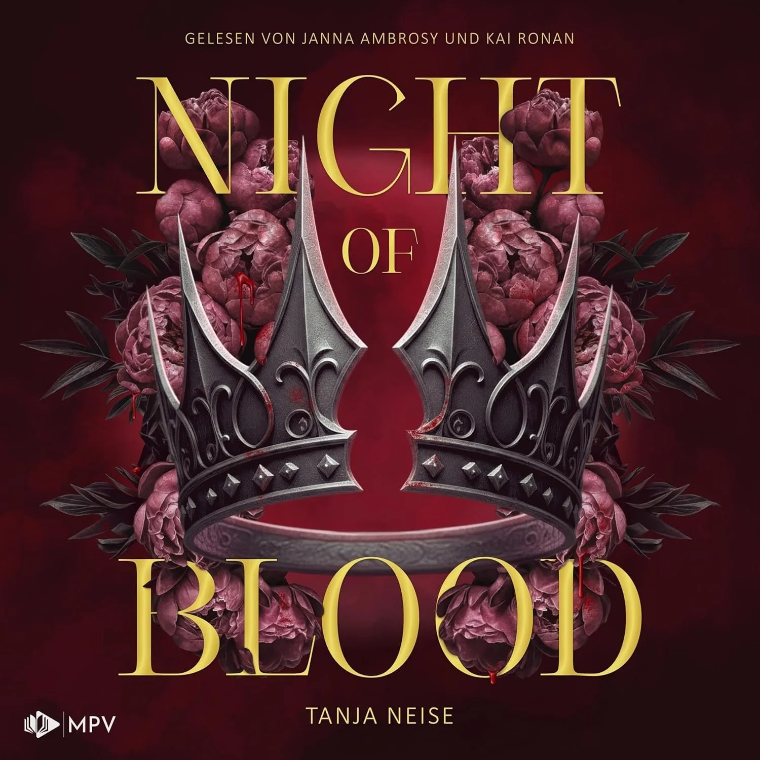 Hörbuchcover von Night of Blood – gesprochen von Janna Ambrosy, Romantasy-Hörbuch von Tanja Neise erschienen bei MPV