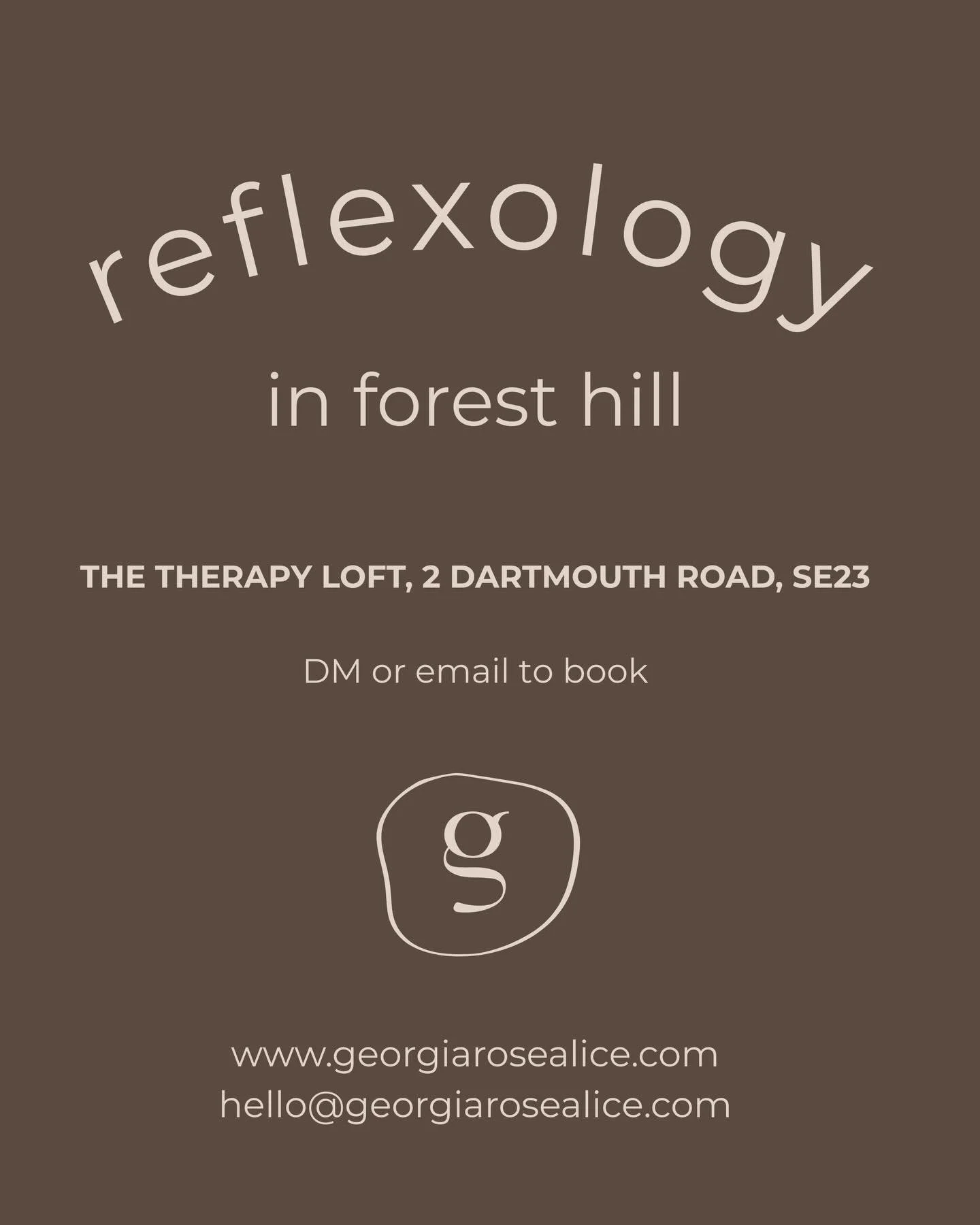 I&rsquo;m excited to soon be offering reflexology at a newly opened wellness and therapy rooms in Forest Hill, The Therapy Loft and joining a lovely community of practitioners. A very convenient location just across the road from the station, it&rsqu