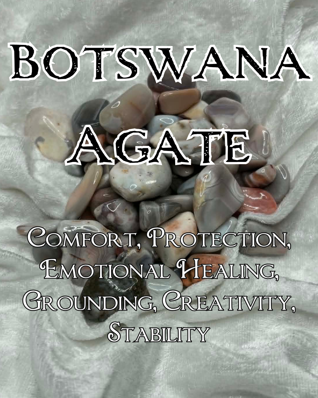 Botswana Agate Tumbled Stone – Stone of Comfort & Protection