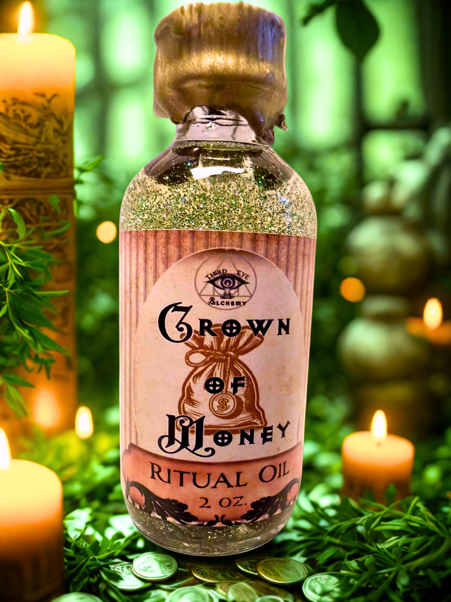 Crown of Money Ritual Oil- For Wealth, Prosperity, and Abundance Manifestation