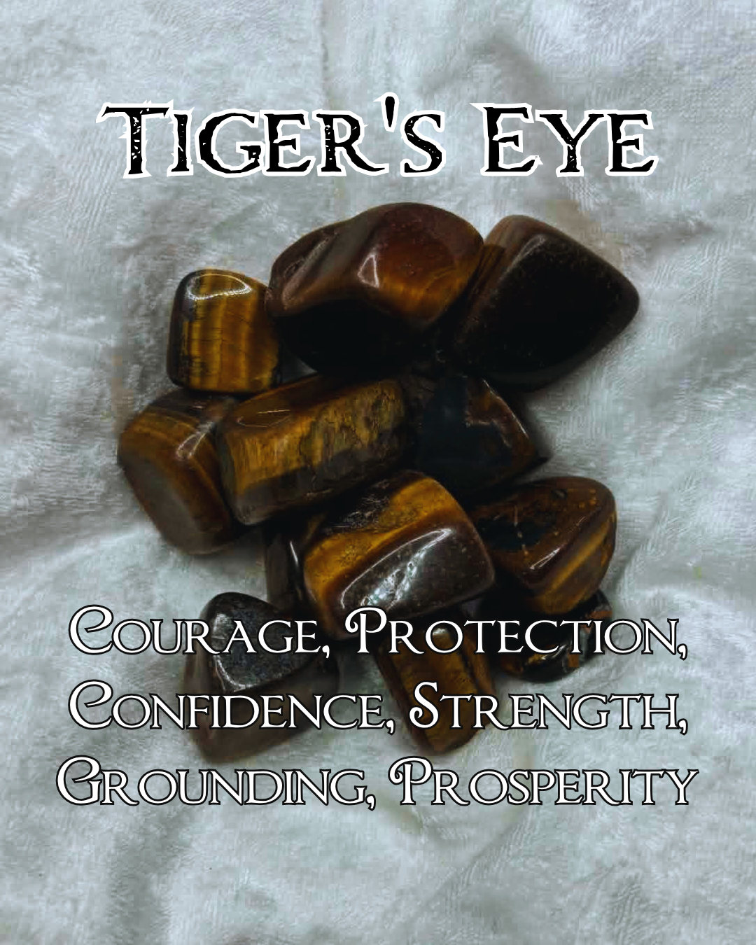 Tiger's Eye Tumbled Stone – Stone of Courage & Protection