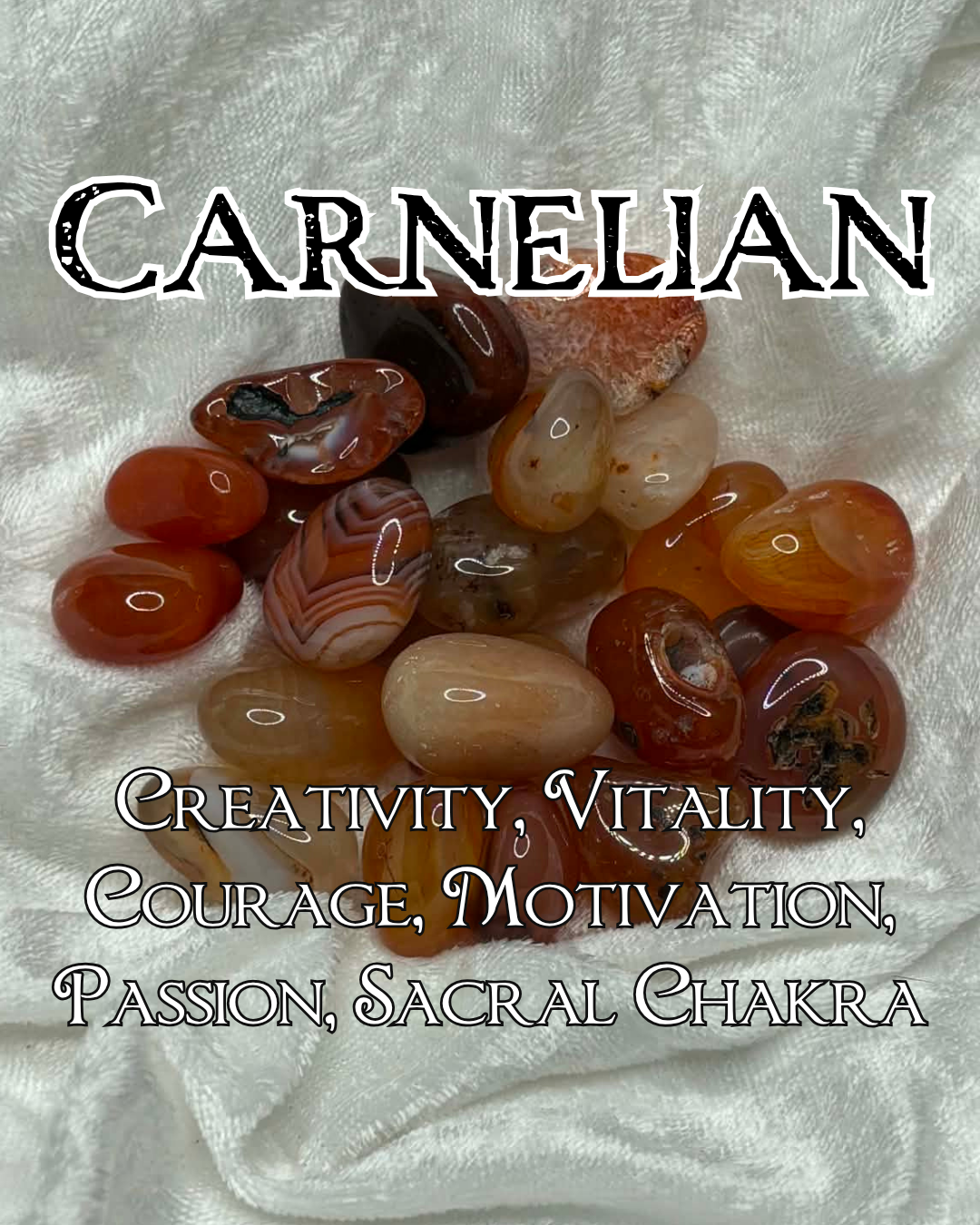 Carnelian Tumbled Stone – Stone of Creativity & Vitality