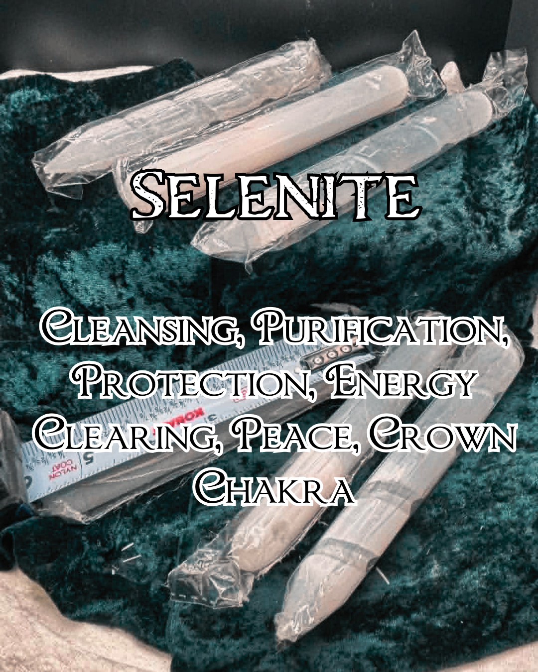 Selenite Wand – Smooth or  Spiral