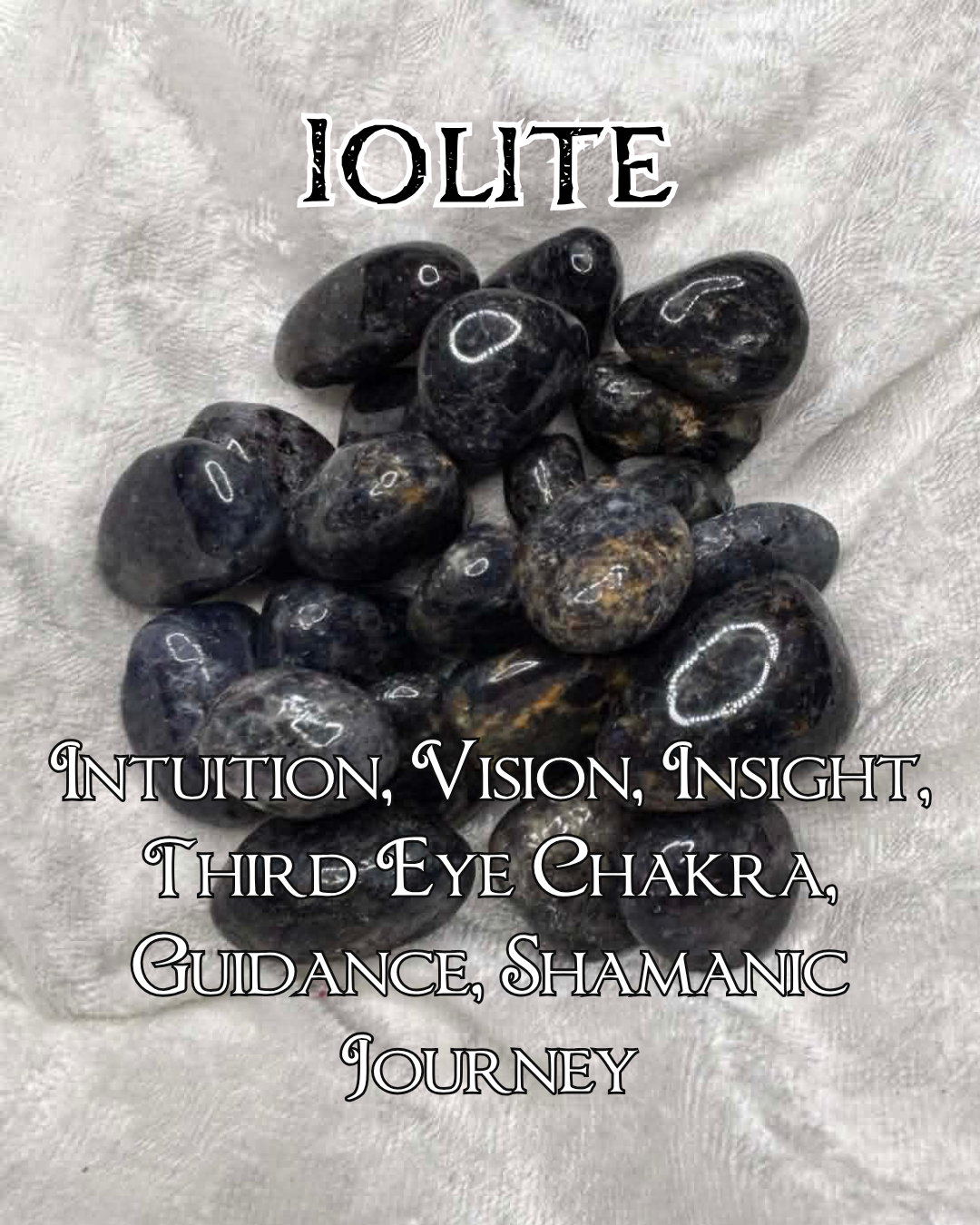 Iolite Tumbled Stone – Stone of Vision & Intuition