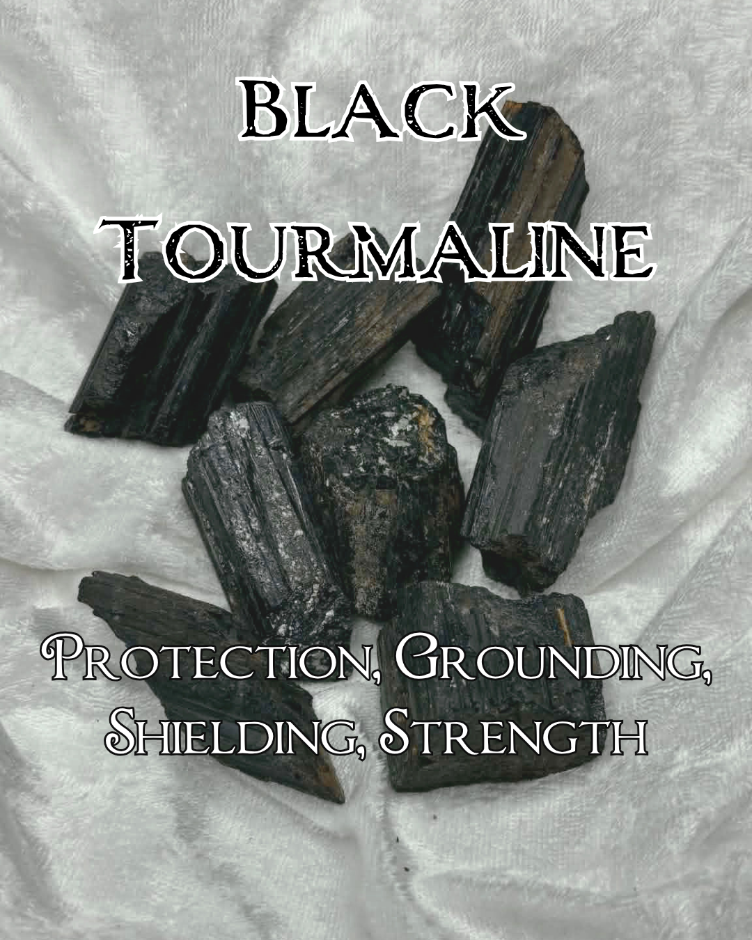 Black Tourmaline Raw Stone – Stone of Protection & Grounding