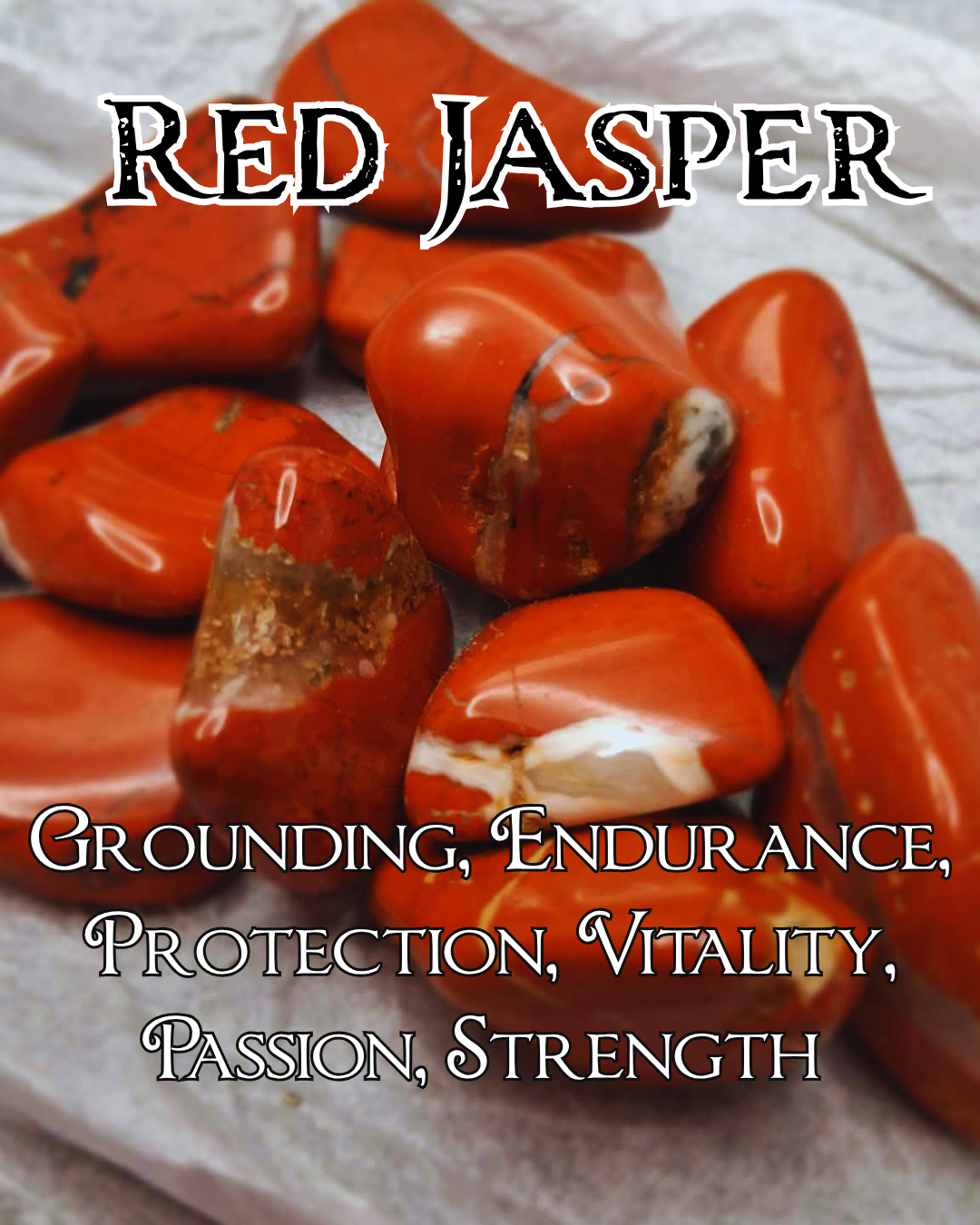 Red Jasper Tumbled Stone – Stone of Endurance & Grounding