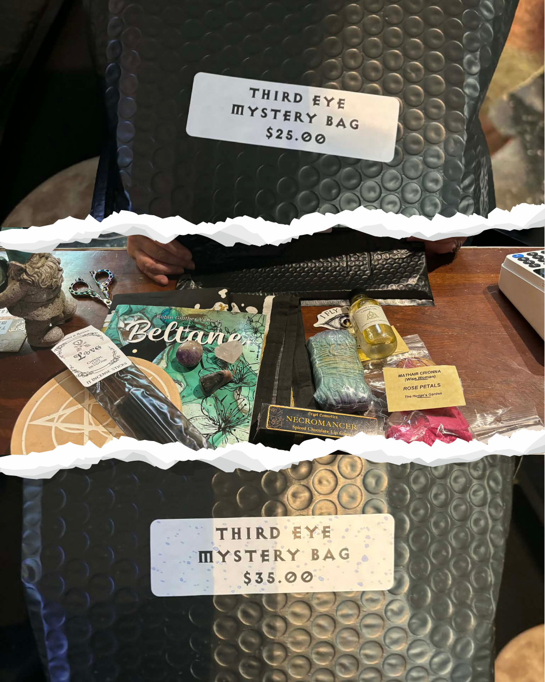 Third Eye Mystery Bag –Surprise Spiritual Curated Pack | Crystals, Incense, Oils & More