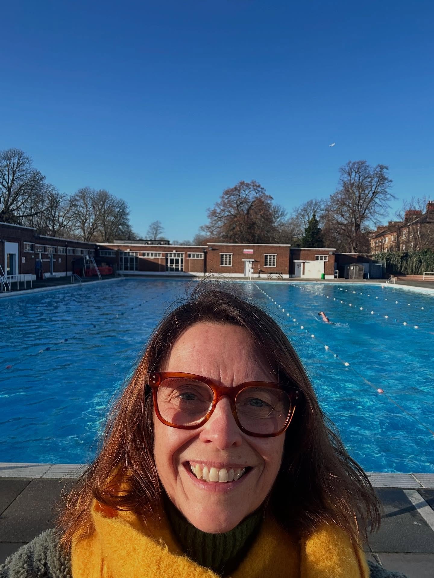 First time in the lido in about a month and what a perfect day for it. 

Cold water swimming (surprisingly not too cold for December) is one of the things that really helps reset my nervous system. It brings me back into the present moment and quiete