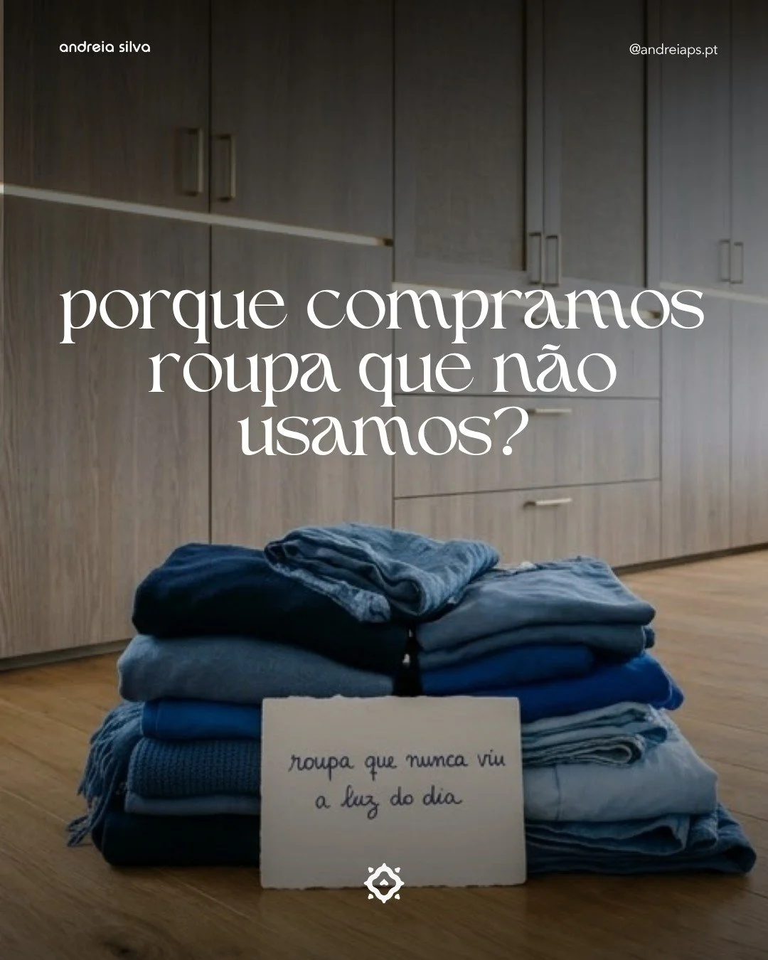 quantas pe&ccedil;as tens no arm&aacute;rio com etiqueta e que nunca vestiste?

muitas vezes compramos roupa para uma vida que imaginamos ter, n&atilde;o para a que realmente temos&hellip; 🥹
