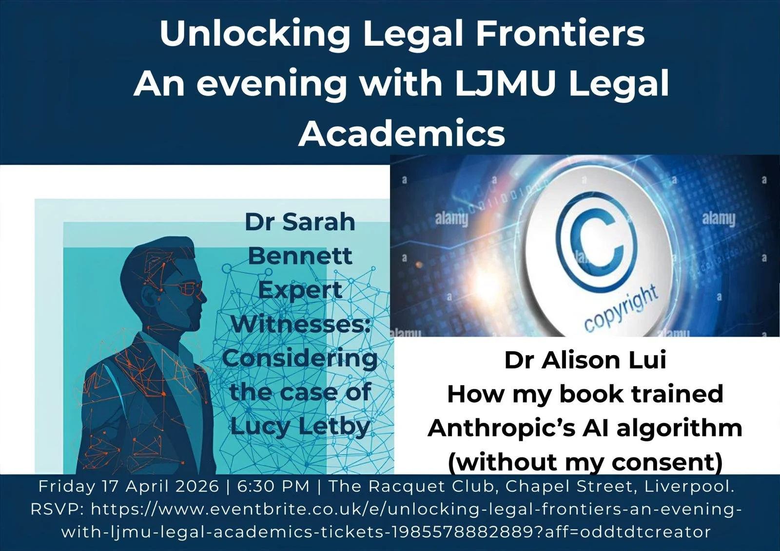 Speaker Evening - Unlocking Legal Frontiers : An evening with LJMU Legal Academics