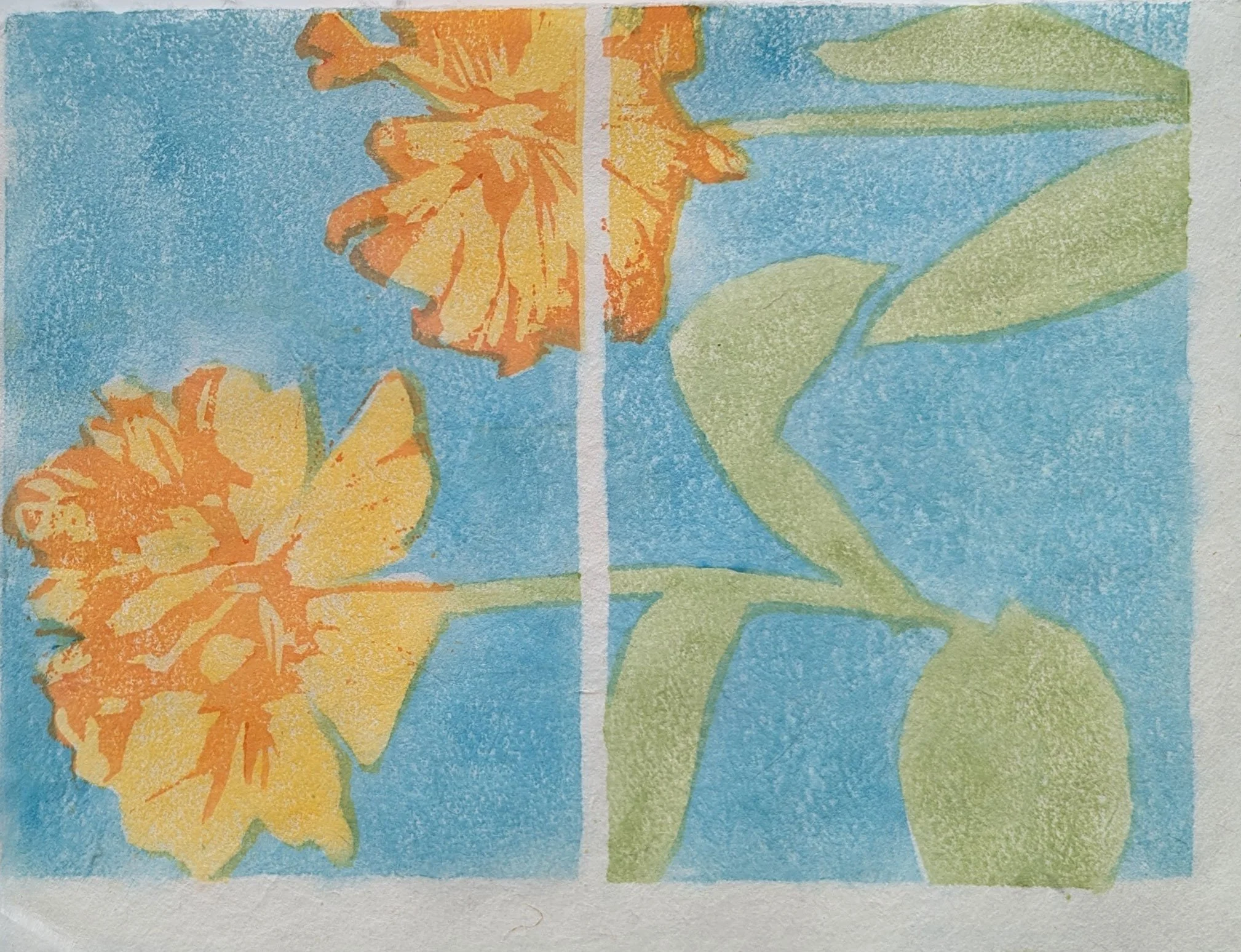 Woodcut tulip  