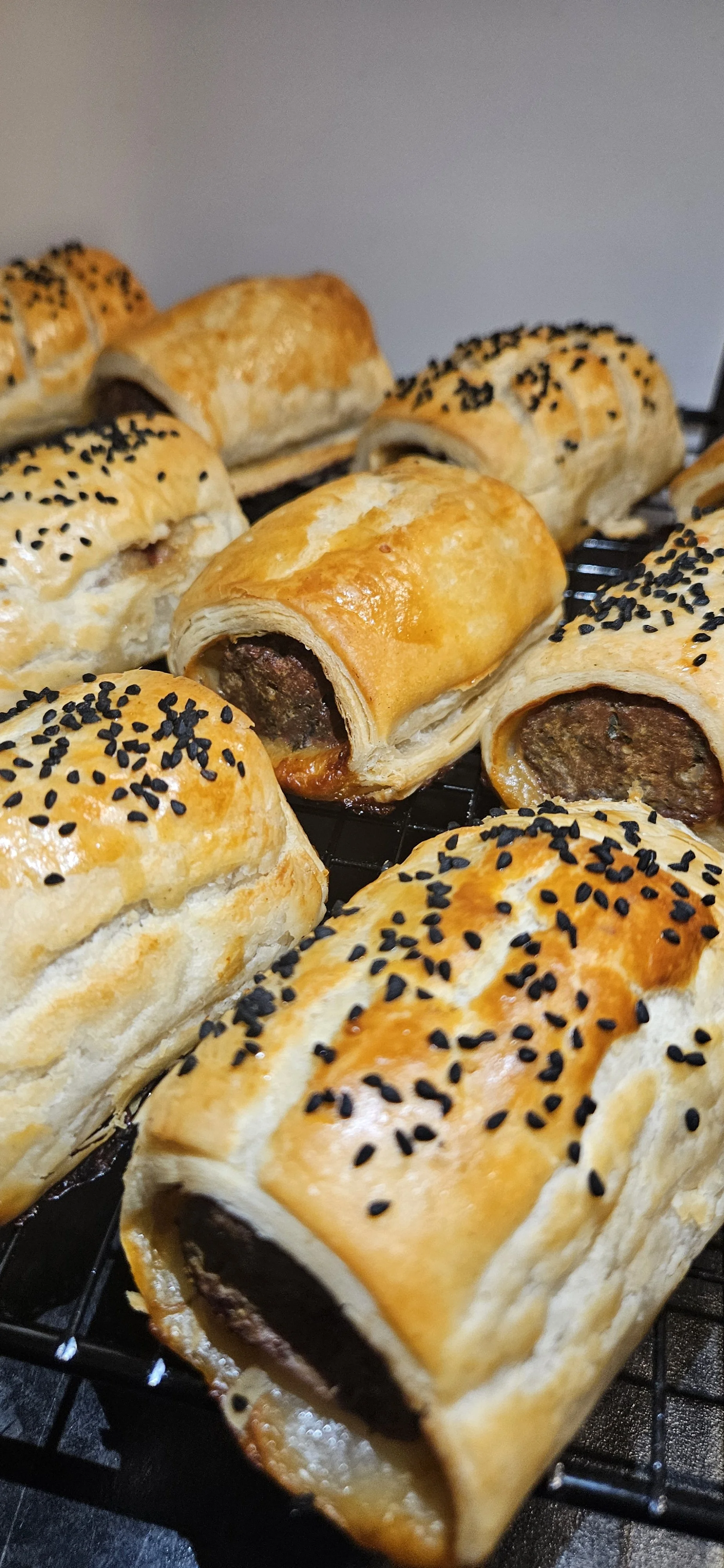 Merguez sausage roll