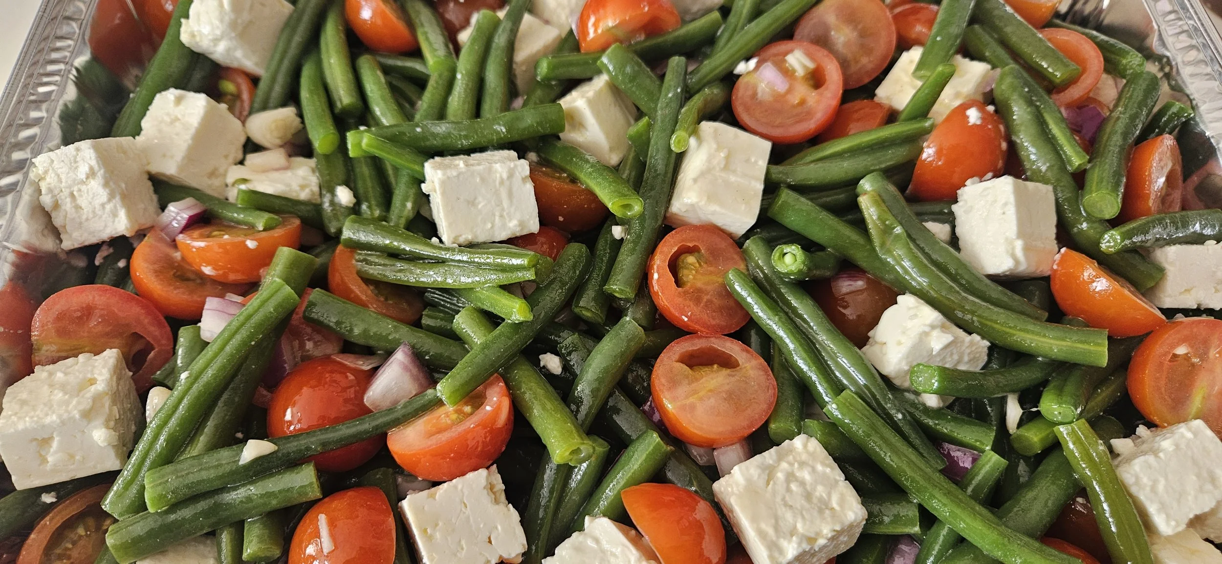Green bean, cherry tomato & feta salad