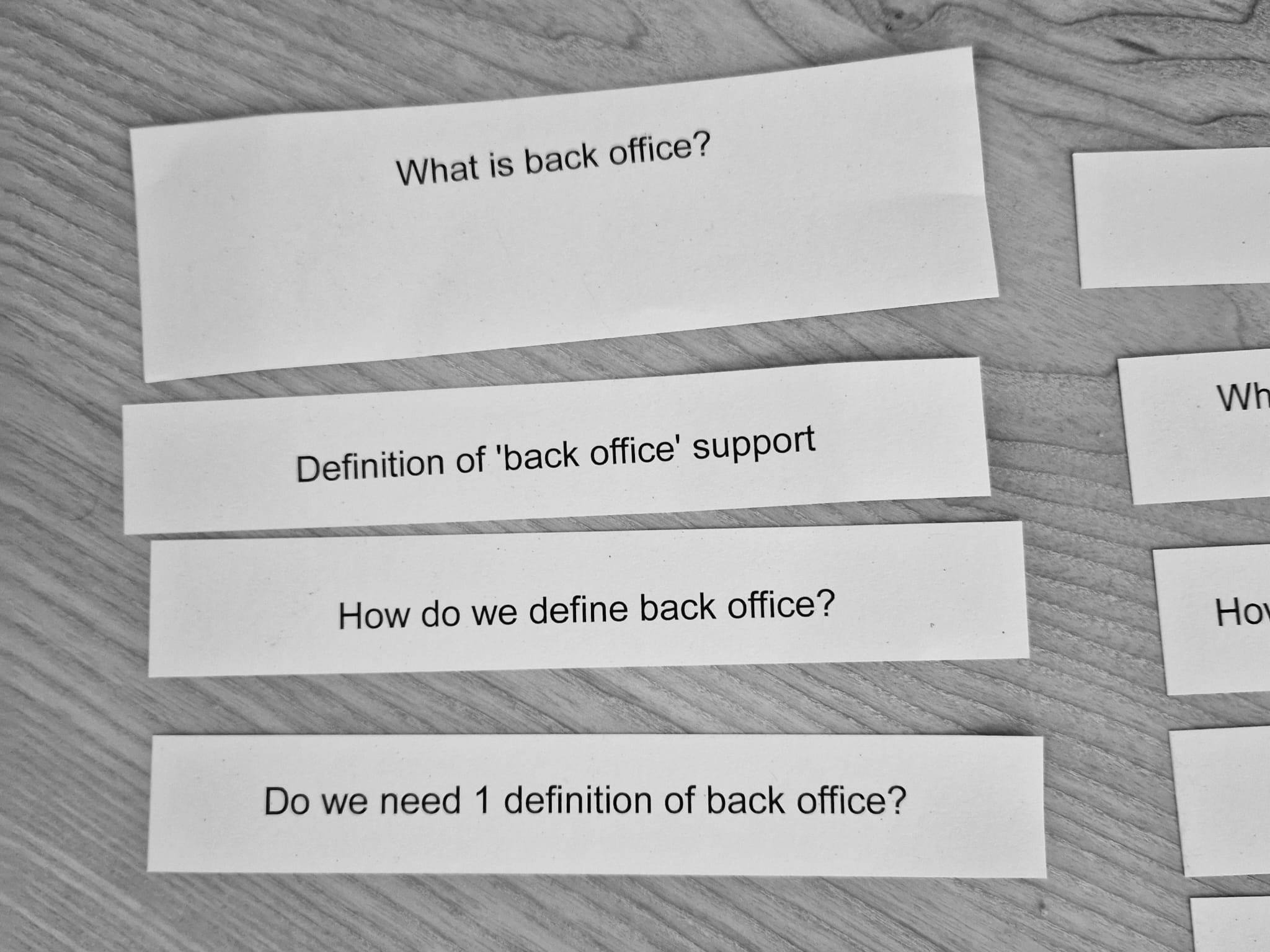 What questions do you need answers to?