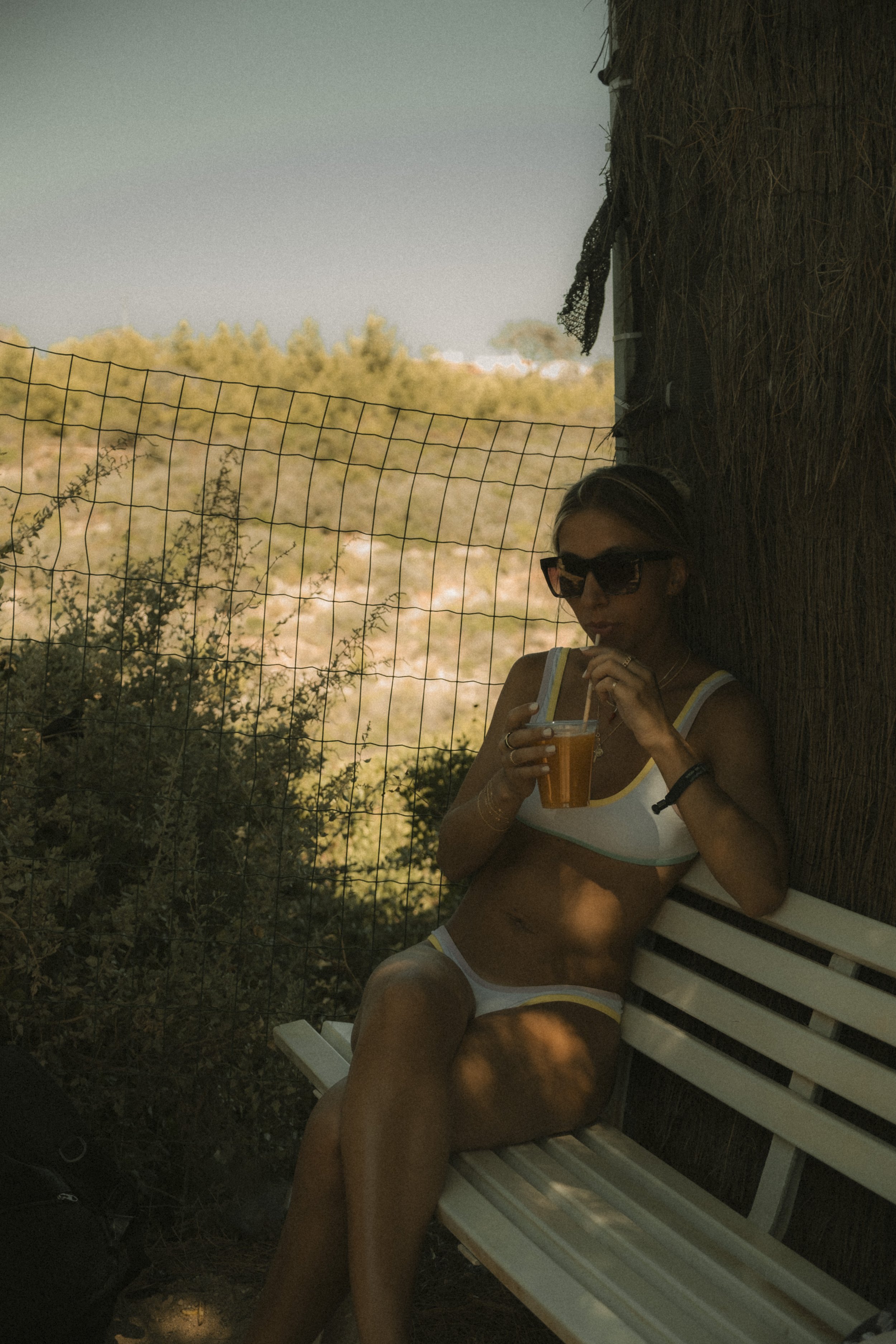 Fresh Orange Juice after kayaking at Praia do Carvalho