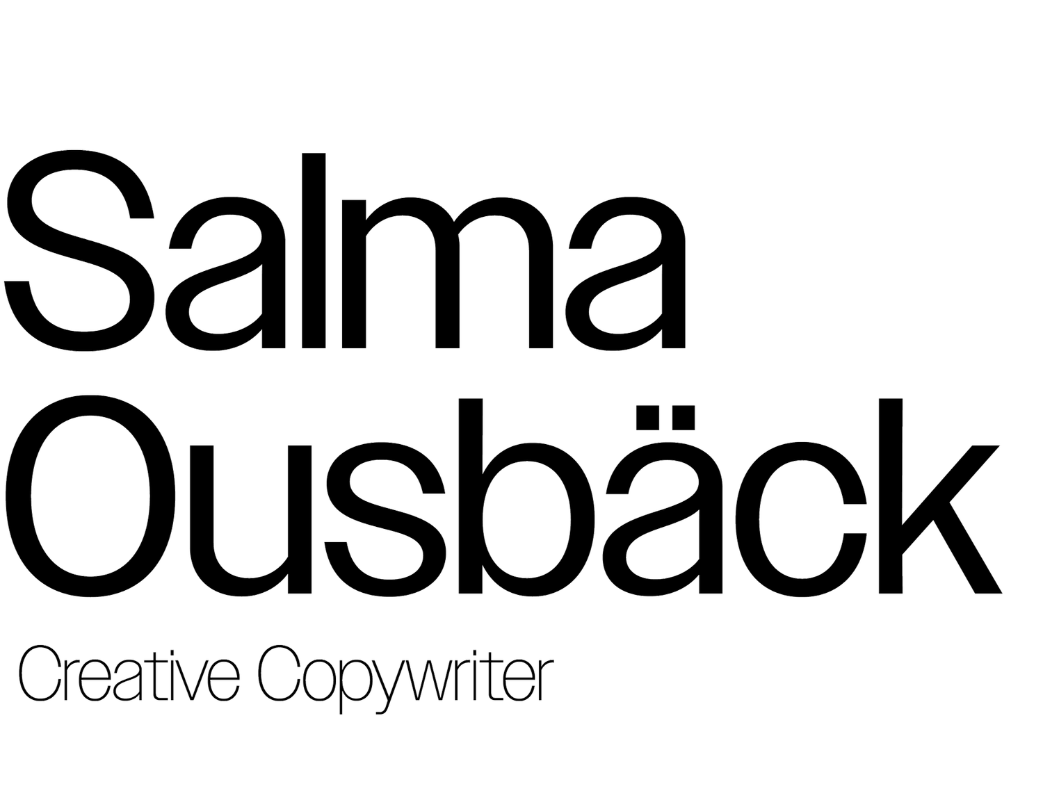 Salma Ousbäck