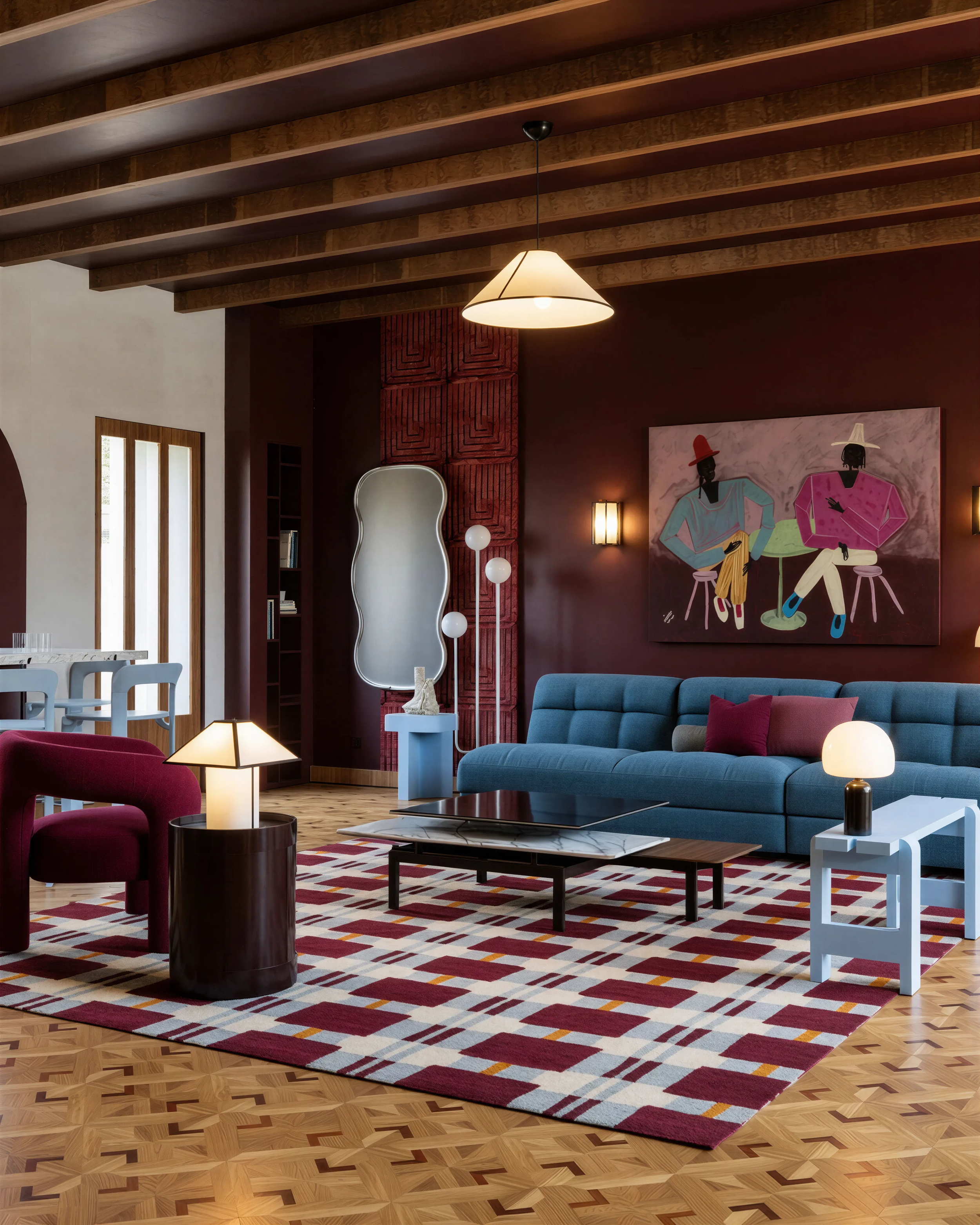 Aménagement salon contemporain et sur-mesure à lyon.