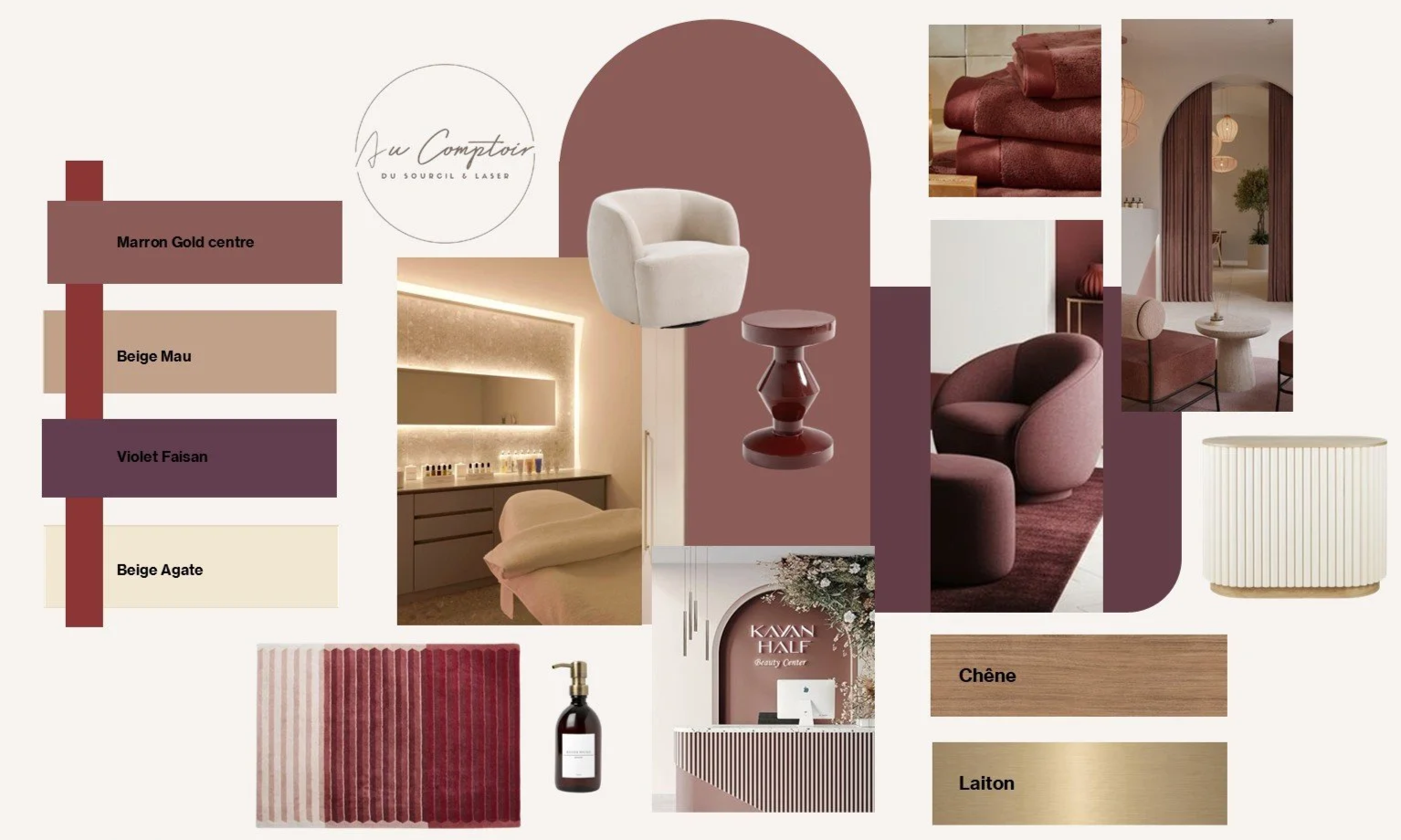 Moodboard intérieur pour coaching déco Vourles